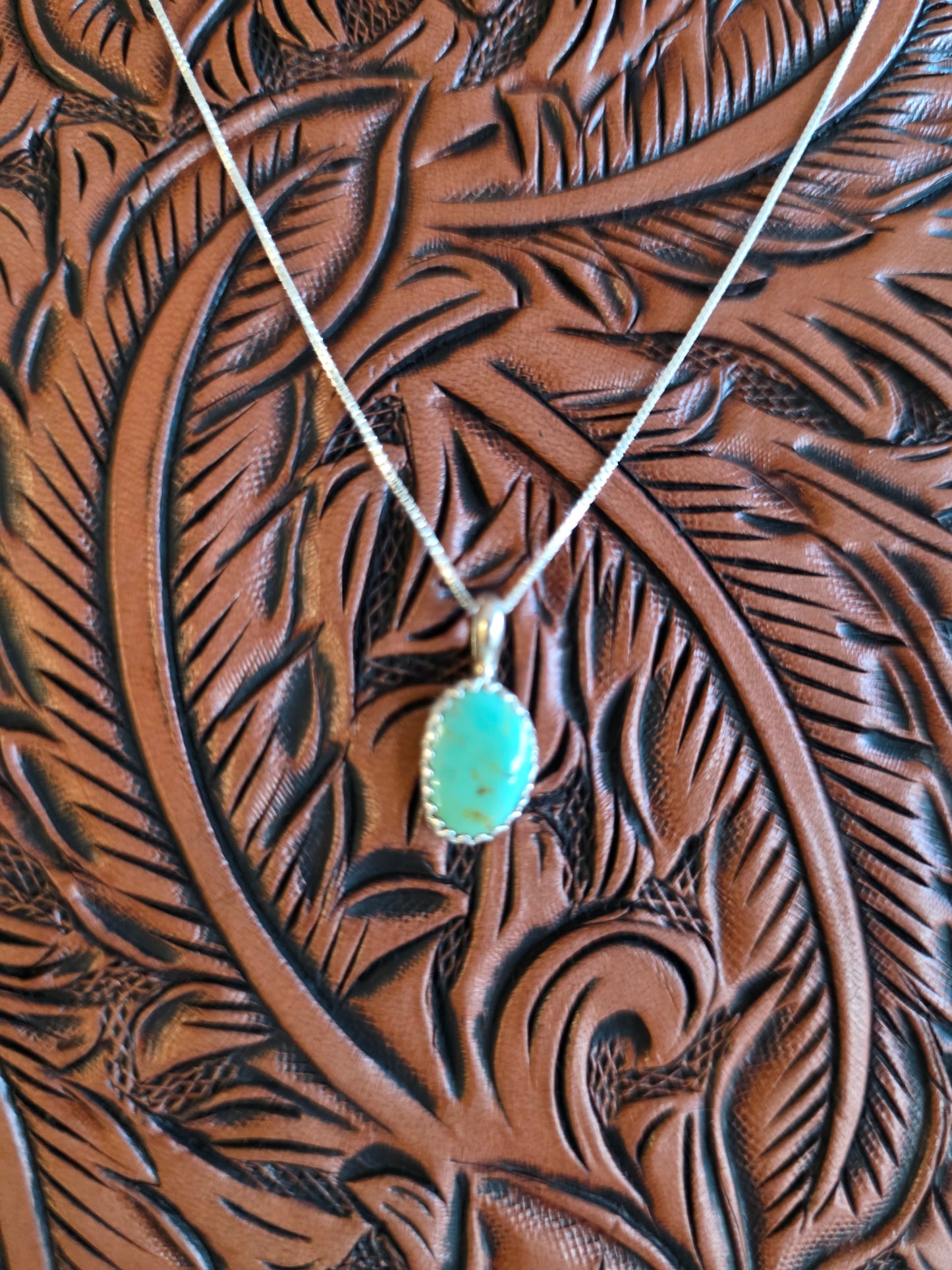 Mini Turquoise Pendant Necklace