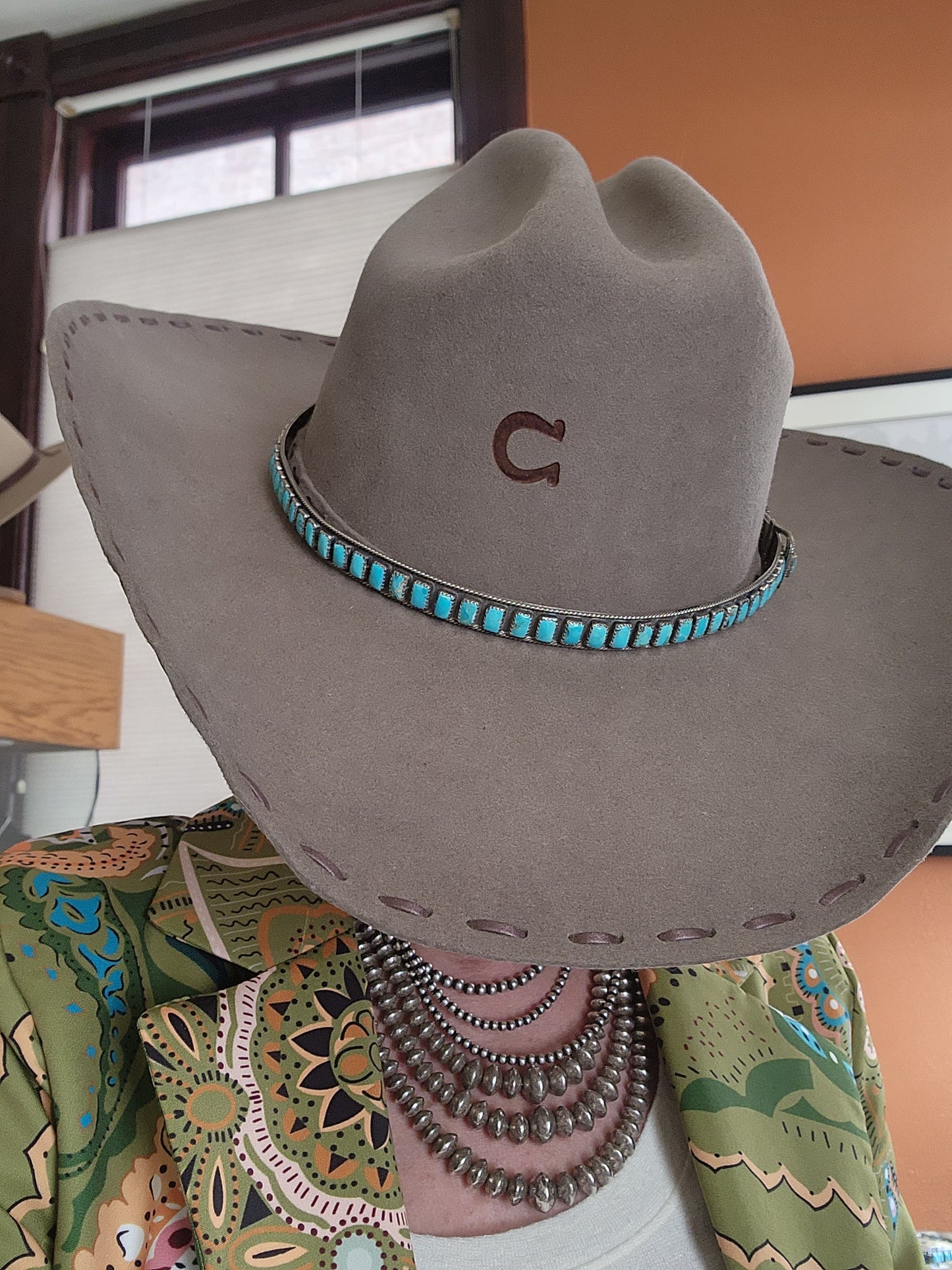 Multi-Stone Sterling Silver Adjustable Hat Band