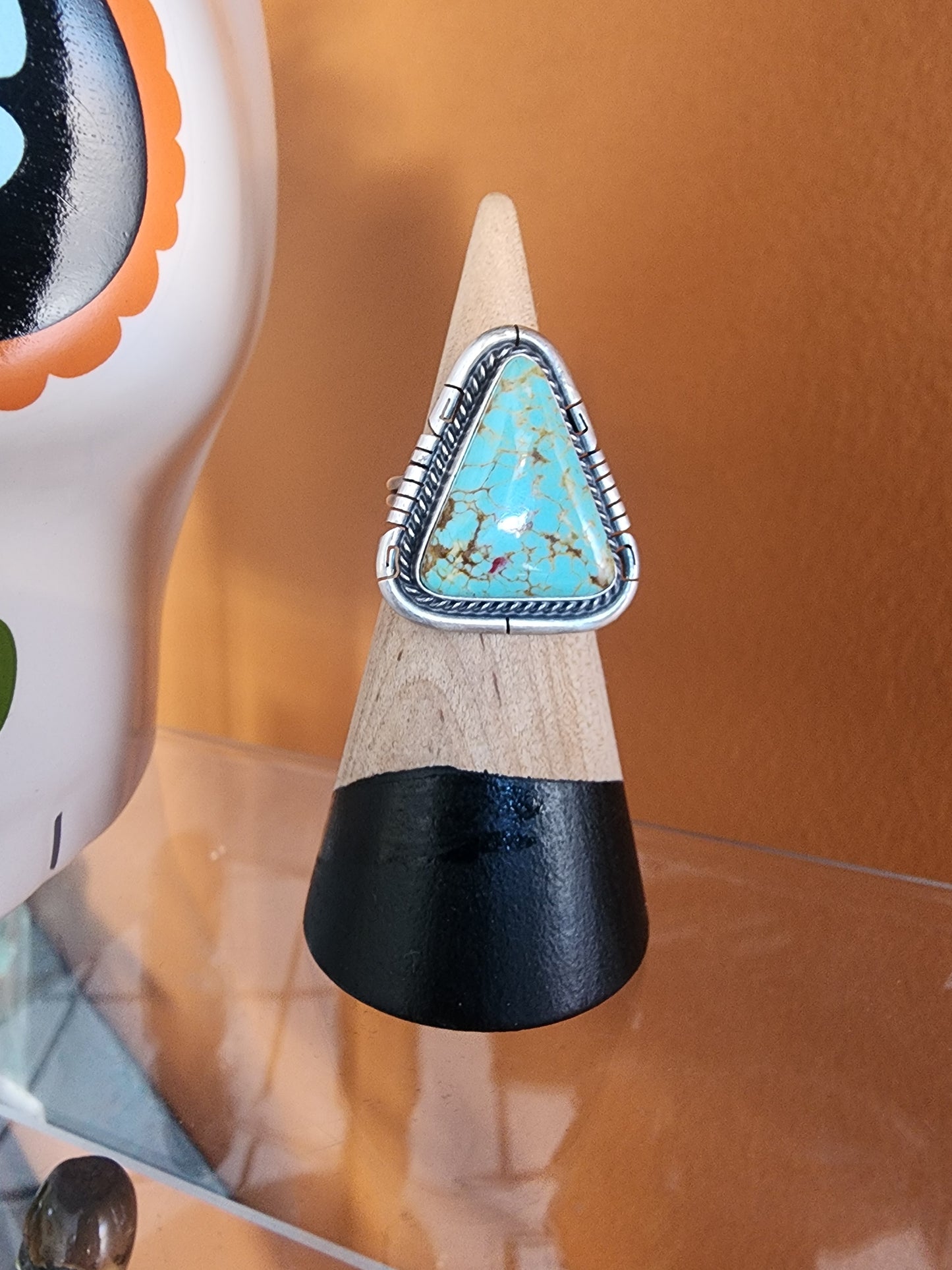 #8 Turquoise Triangle Ring