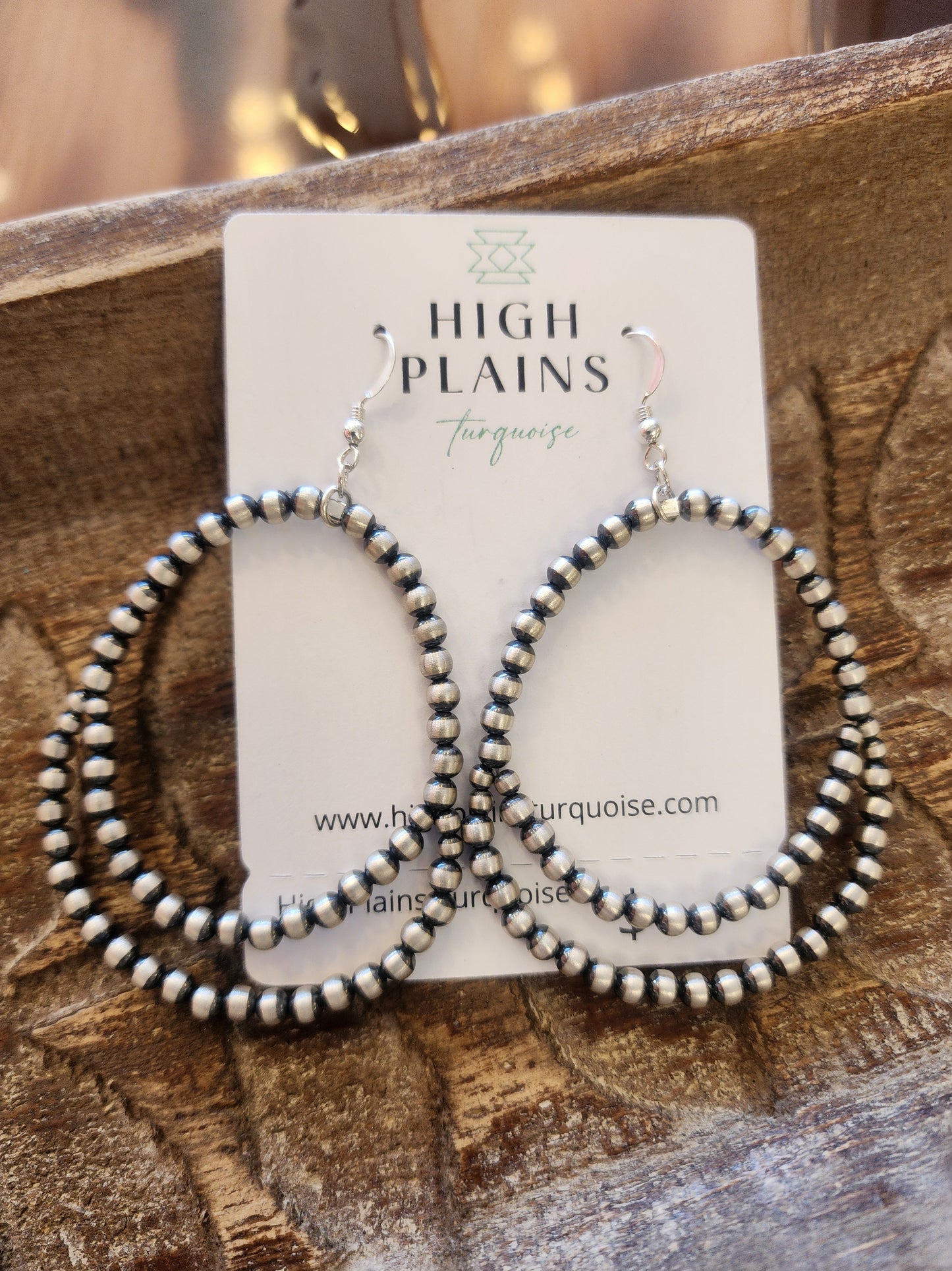 Sterling Silver Double Beaded Earrings