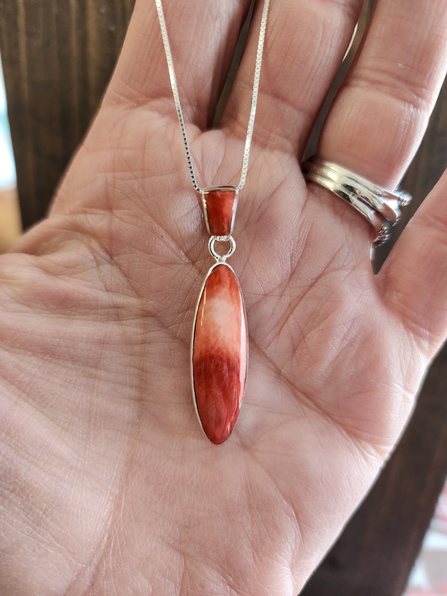 Cathy Webster Double Stone Oblong Pendant