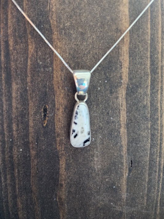 White Buffalo Pendant Necklace