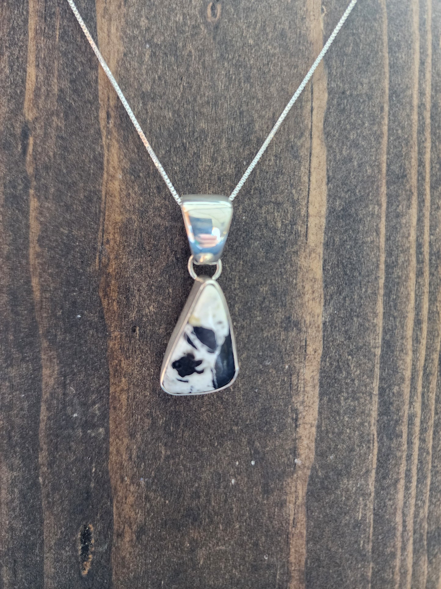 White Buffalo Pendant Necklace