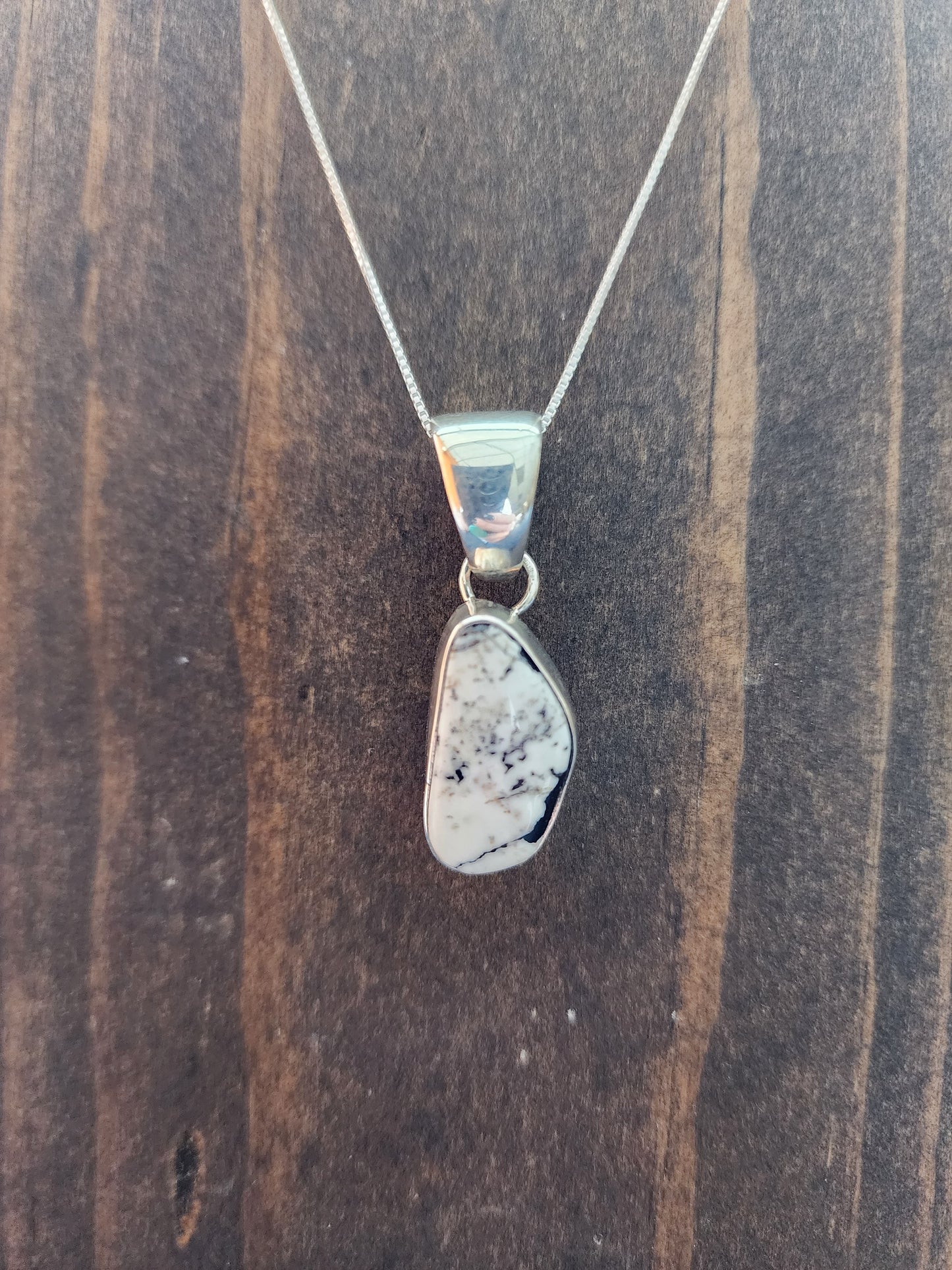 White Buffalo Pendant Necklace
