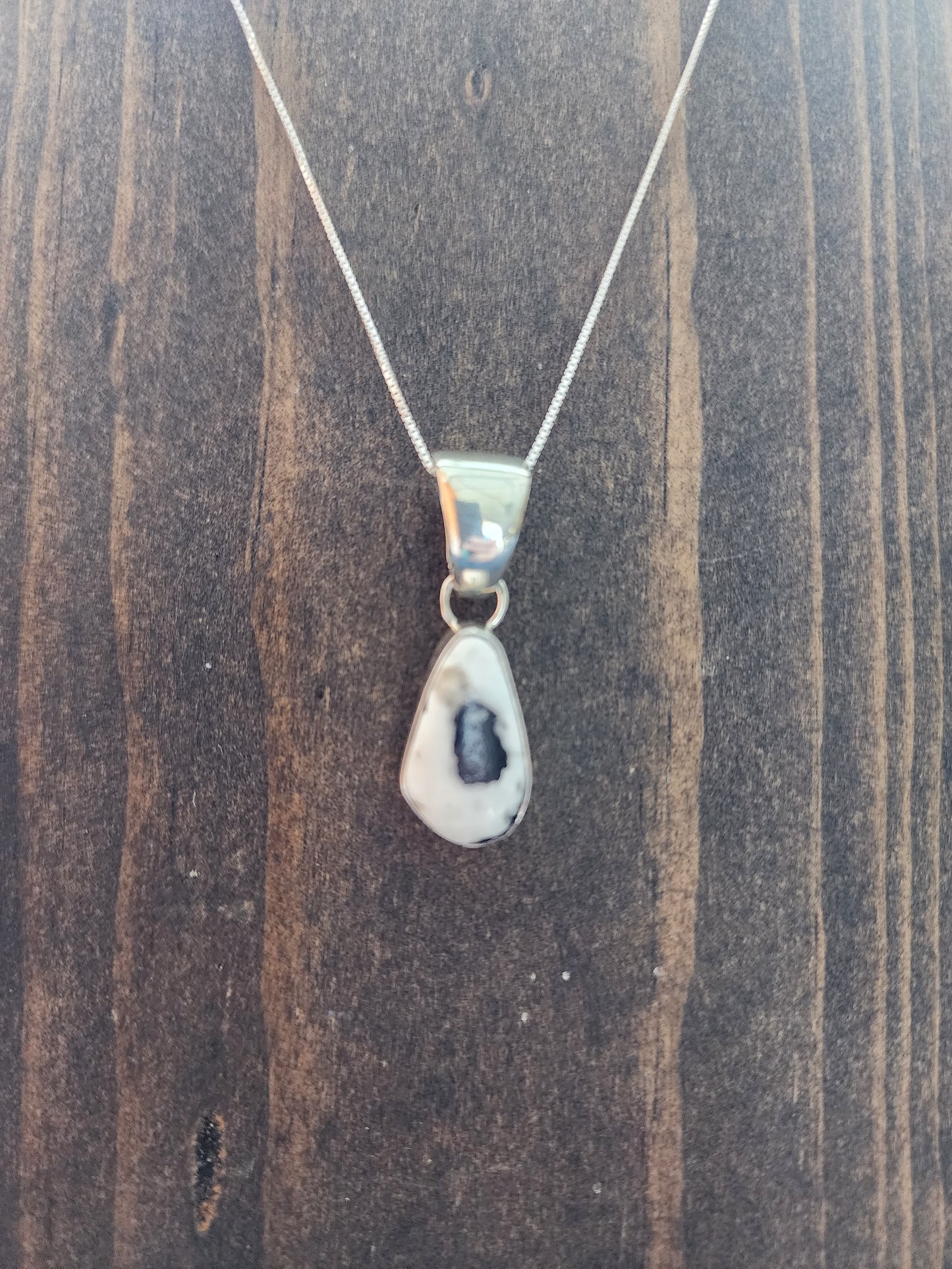 White Buffalo Pendant Necklace