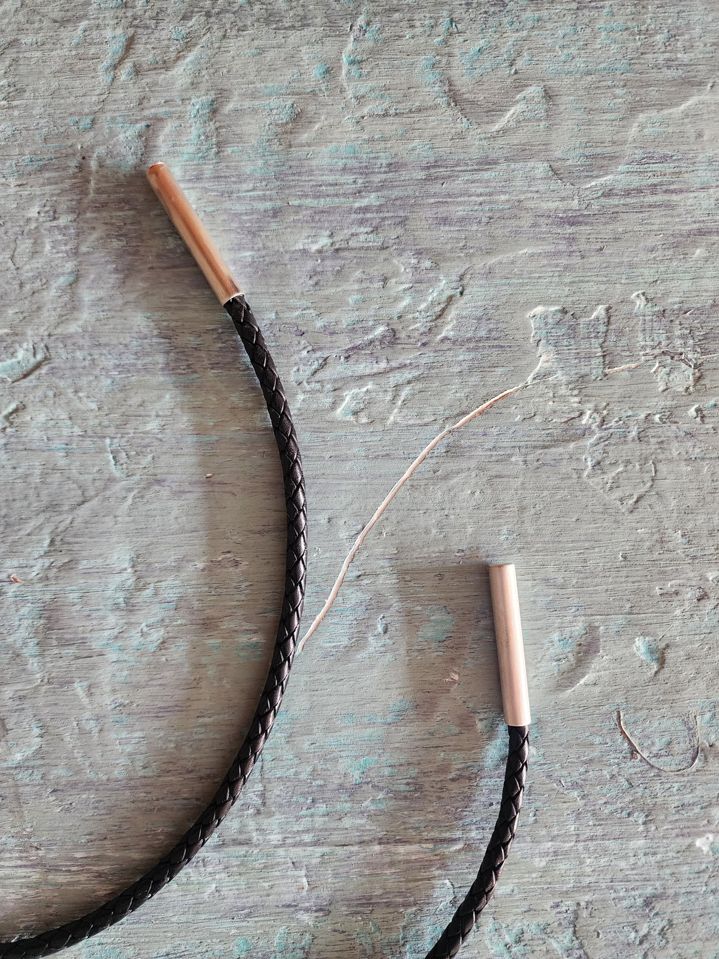 Navajo Handmade Number Eight Turquoise Bolo Tie