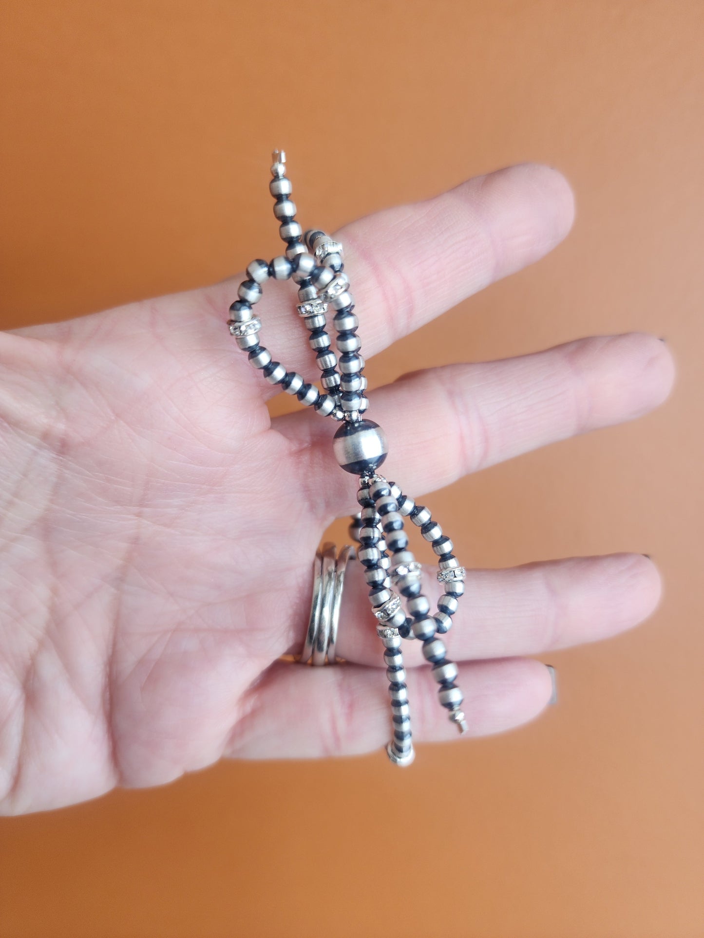 Petite Sterling Silver Bowtie Bling Bracelet