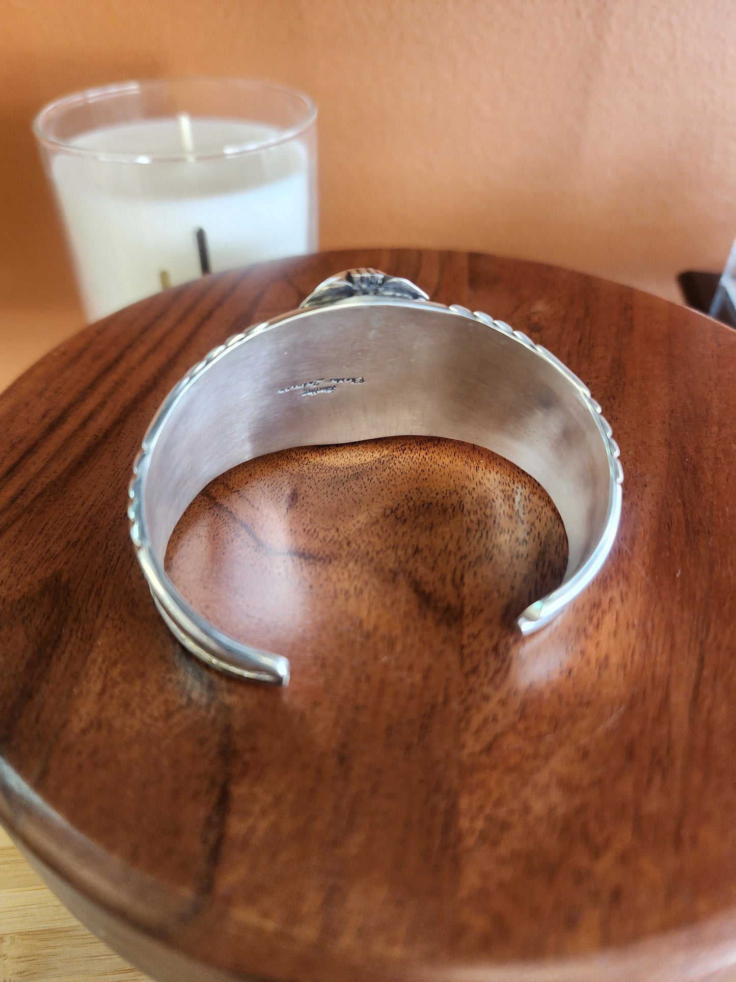 Navajo Sterling Silver Dry Creek Turquoise Cuff Bracelet