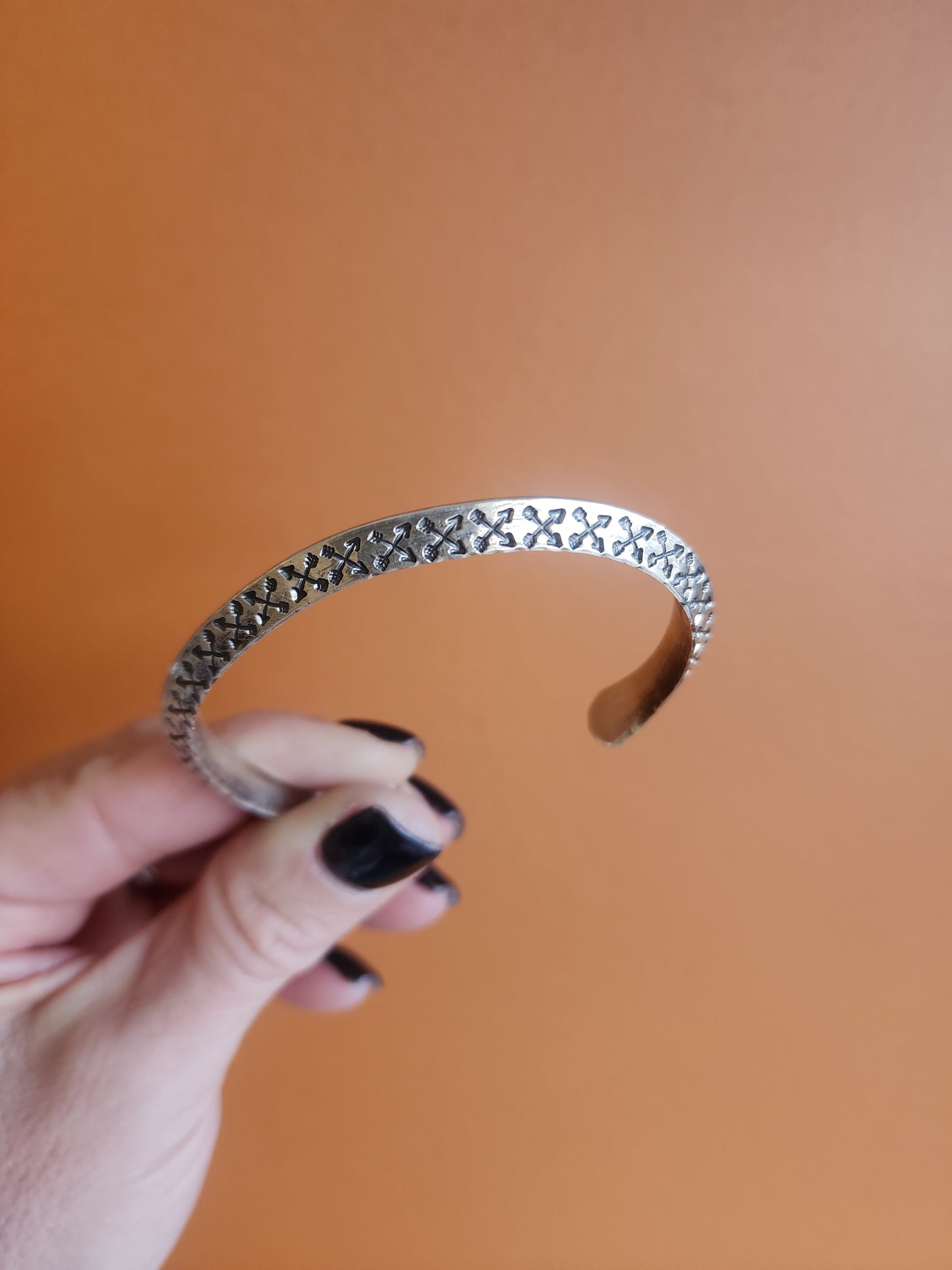 Sunshine Reeves Sterling Silver Bear and Double Arrow Tri-Cuff Bracelet