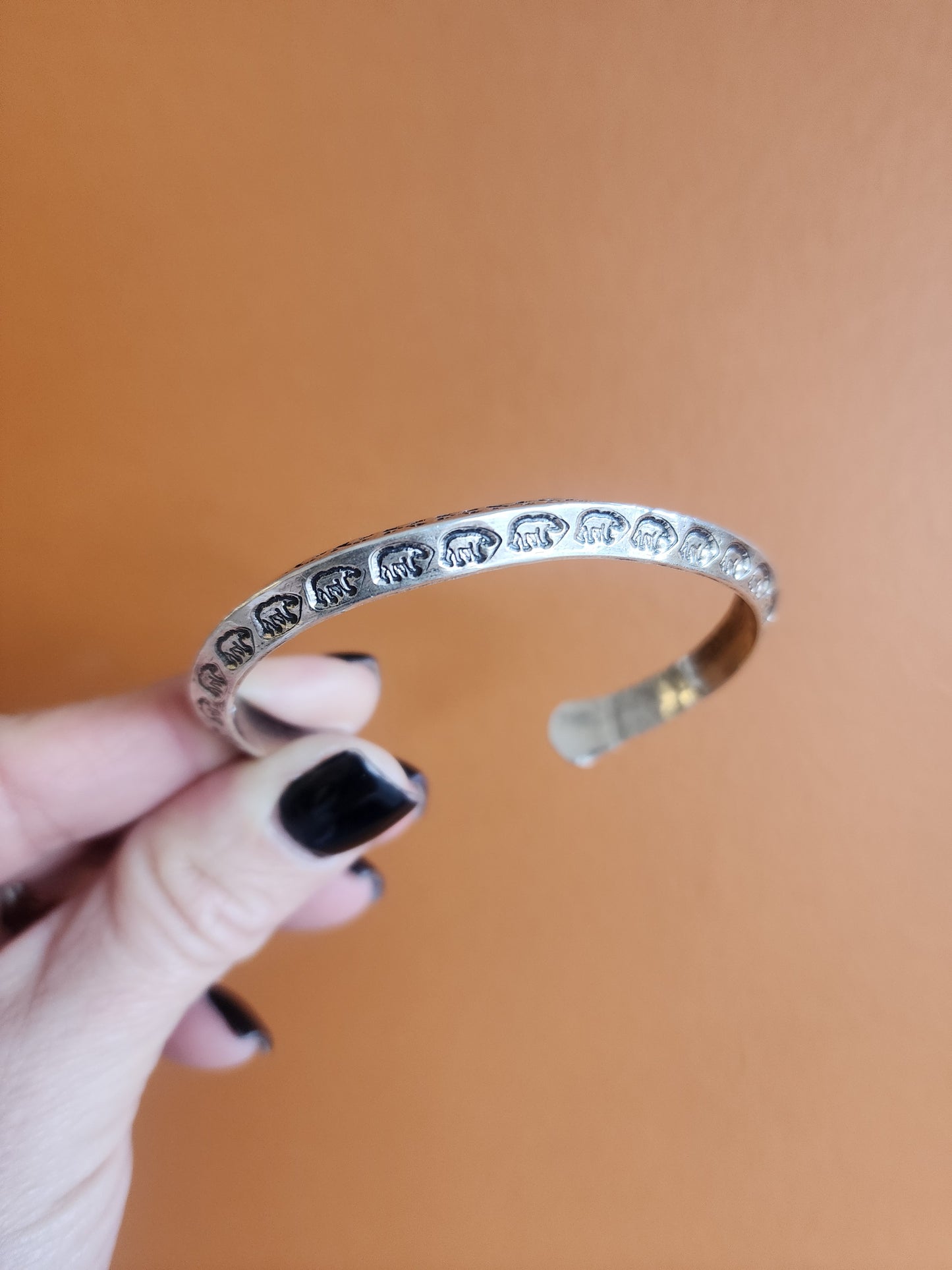 Sunshine Reeves Sterling Silver Bear and Double Arrow Tri-Cuff Bracelet
