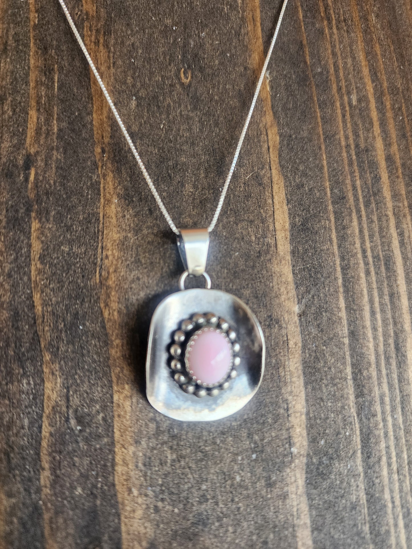 Sterling Silver Cowboy Hat Pendant Necklace with accent stone