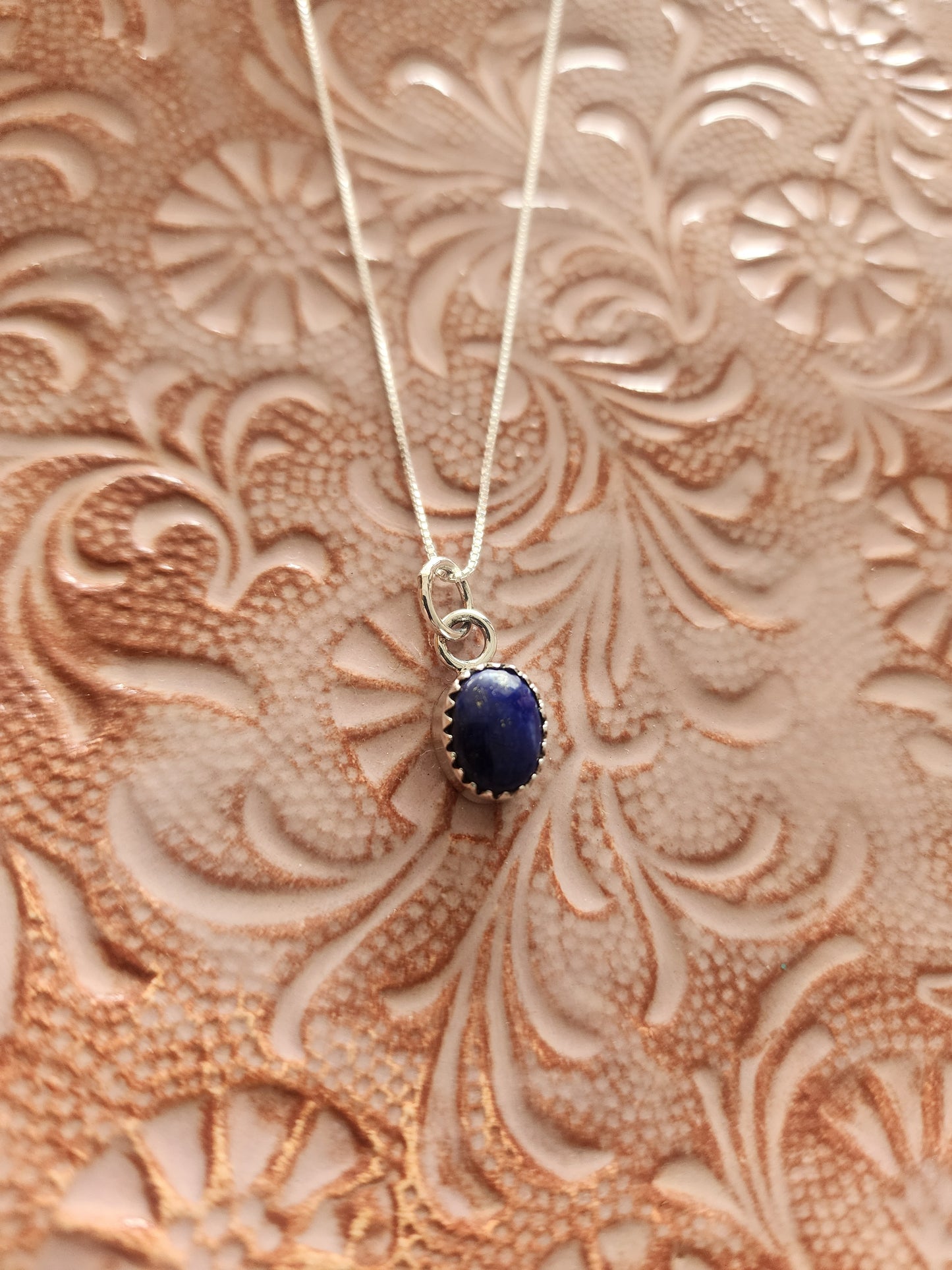 Lapis Sweetheart of the Rodeo Necklace