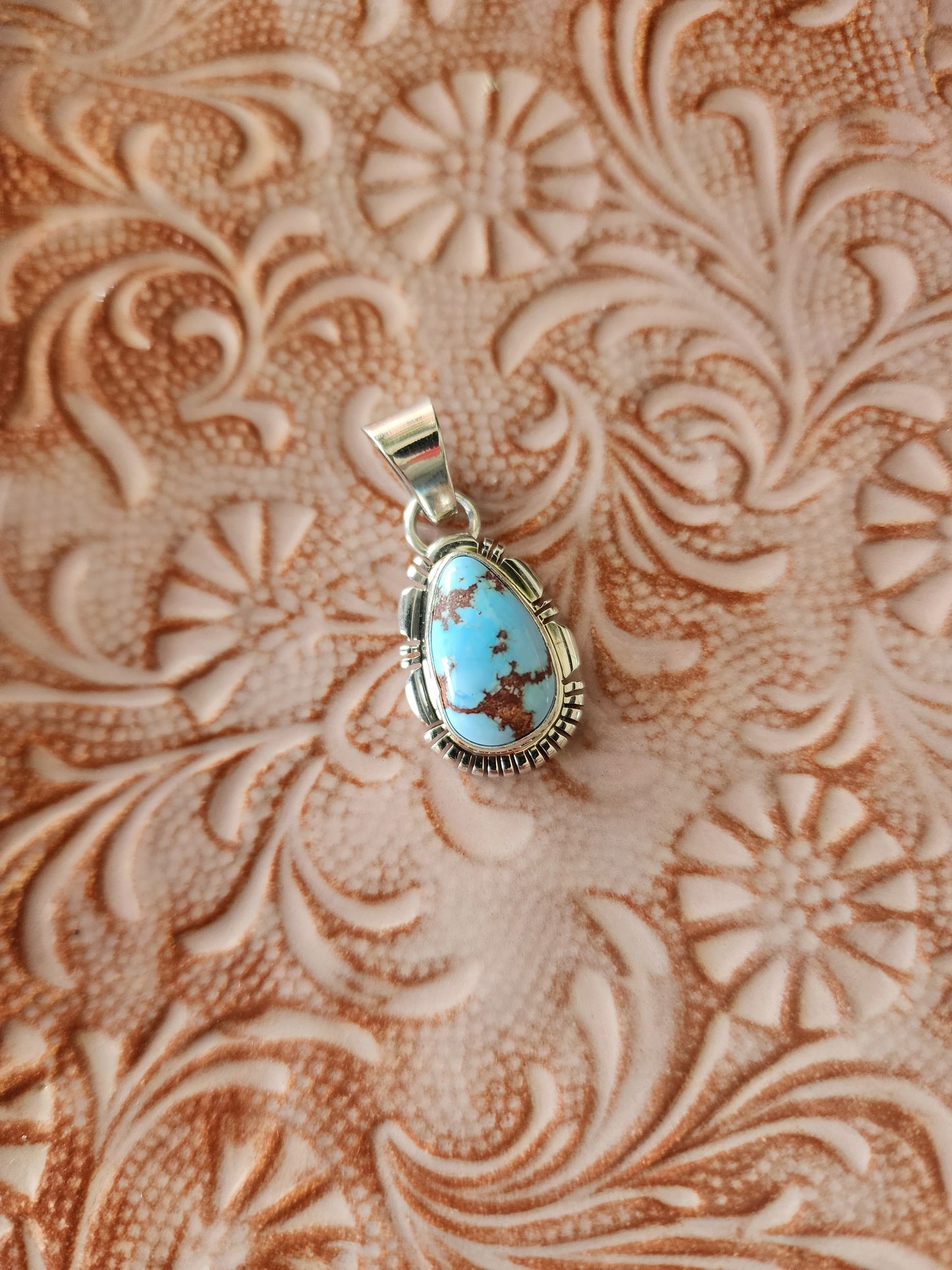 Golden Hills Turquoise Pendant Necklace