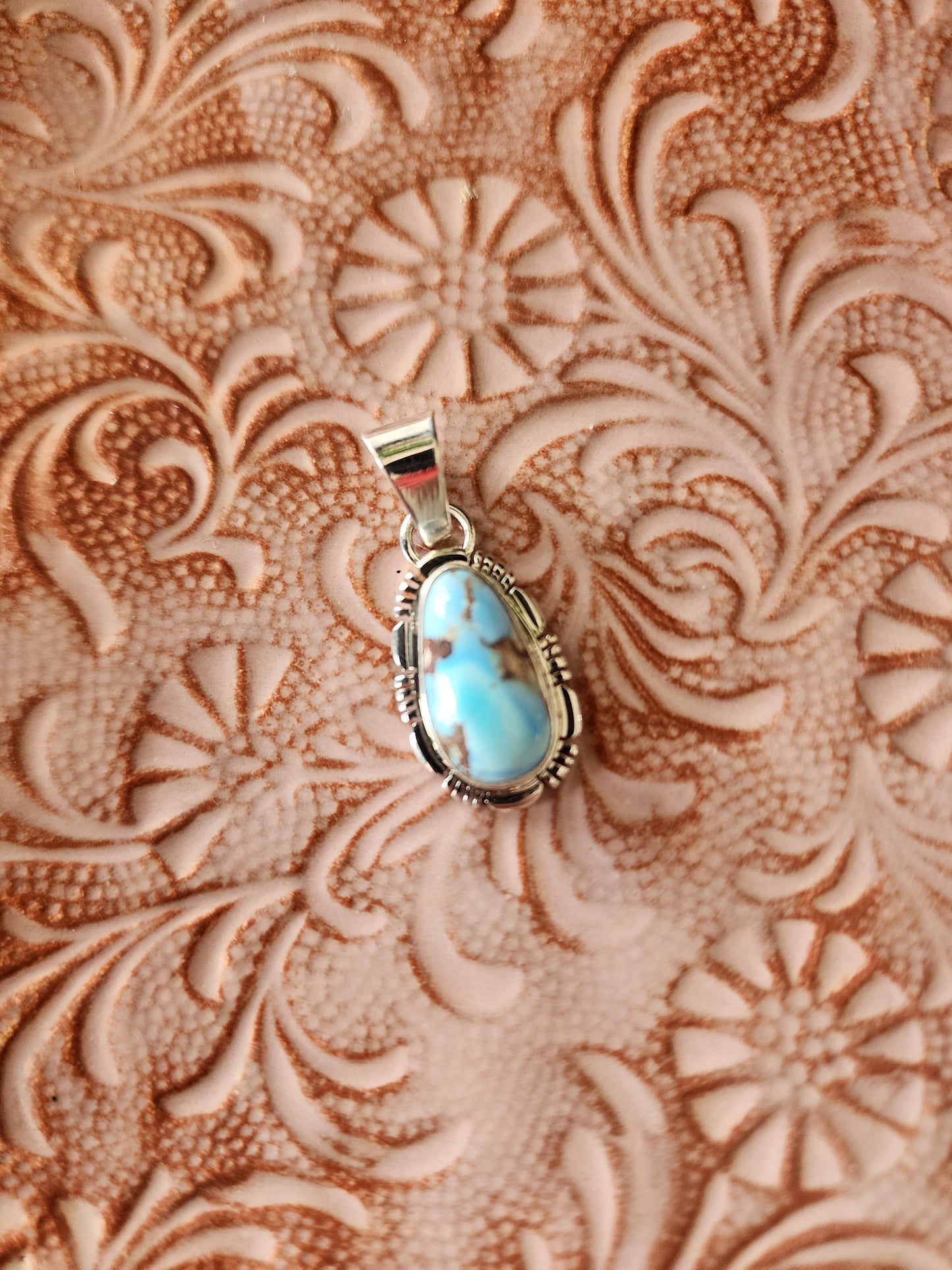 Golden Hills Turquoise Pendant Necklace