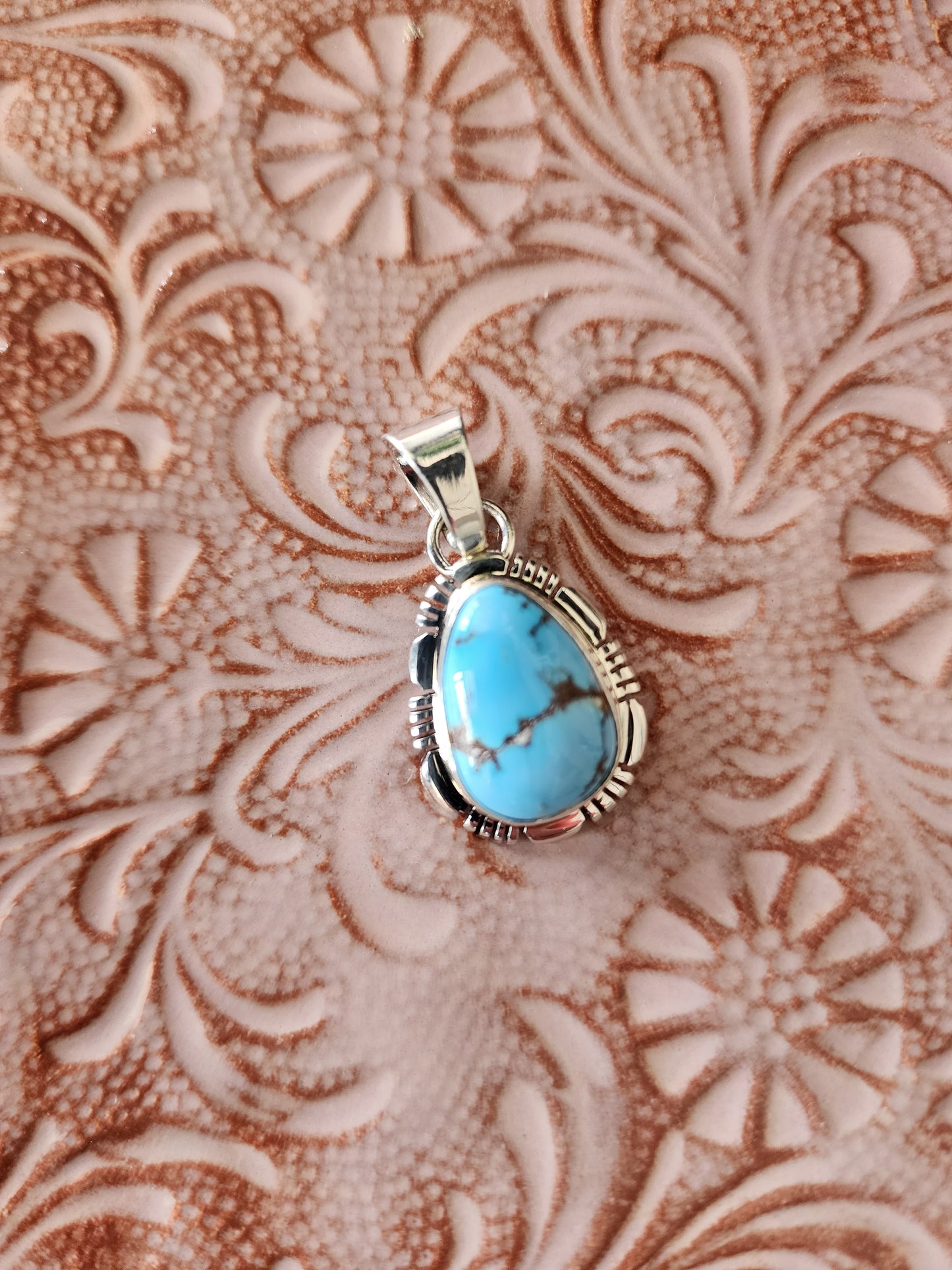 Golden Hills Turquoise Pendant Necklace