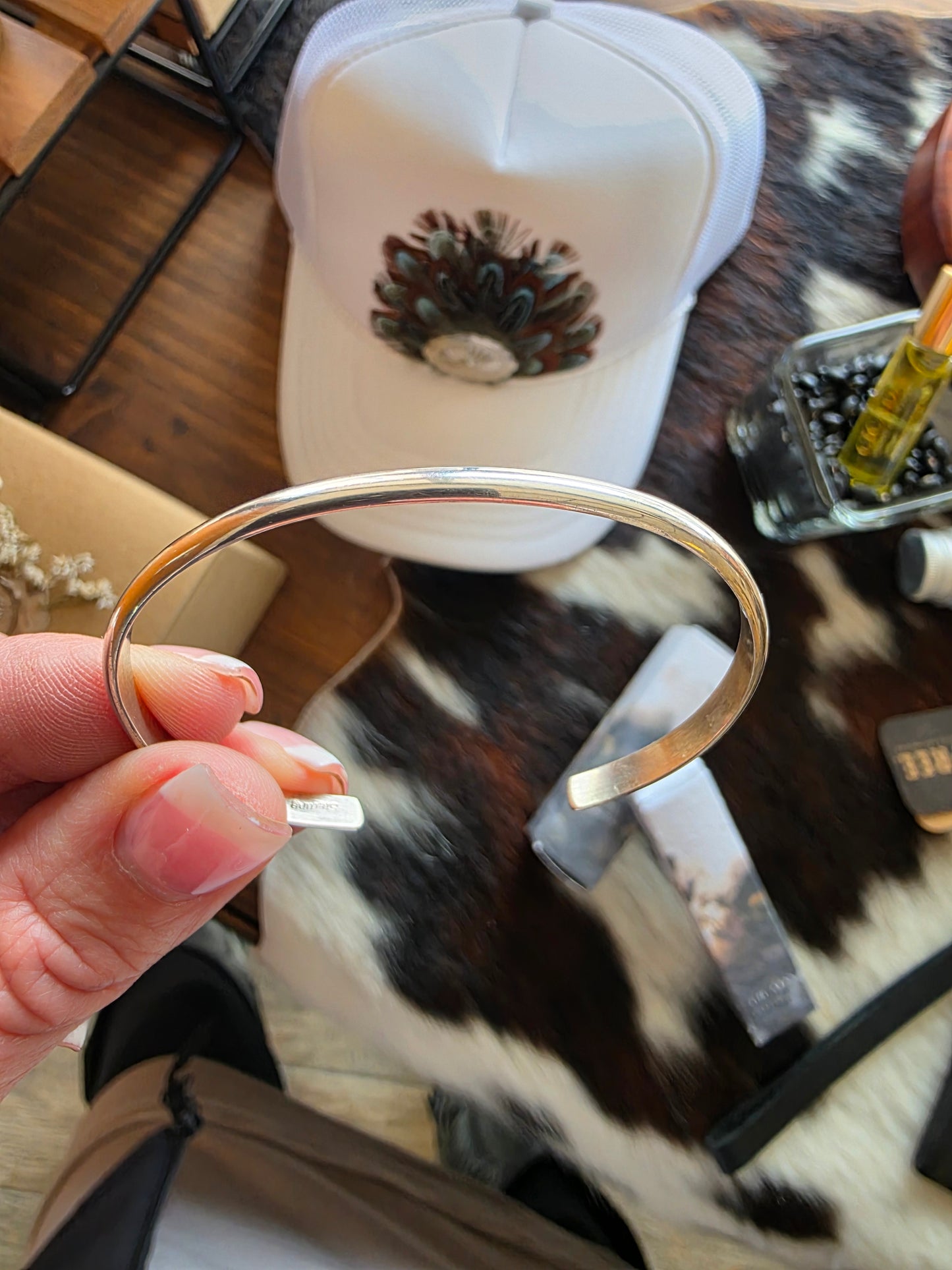 4mm Tahe Sterling Silver Cuff Bracelet
