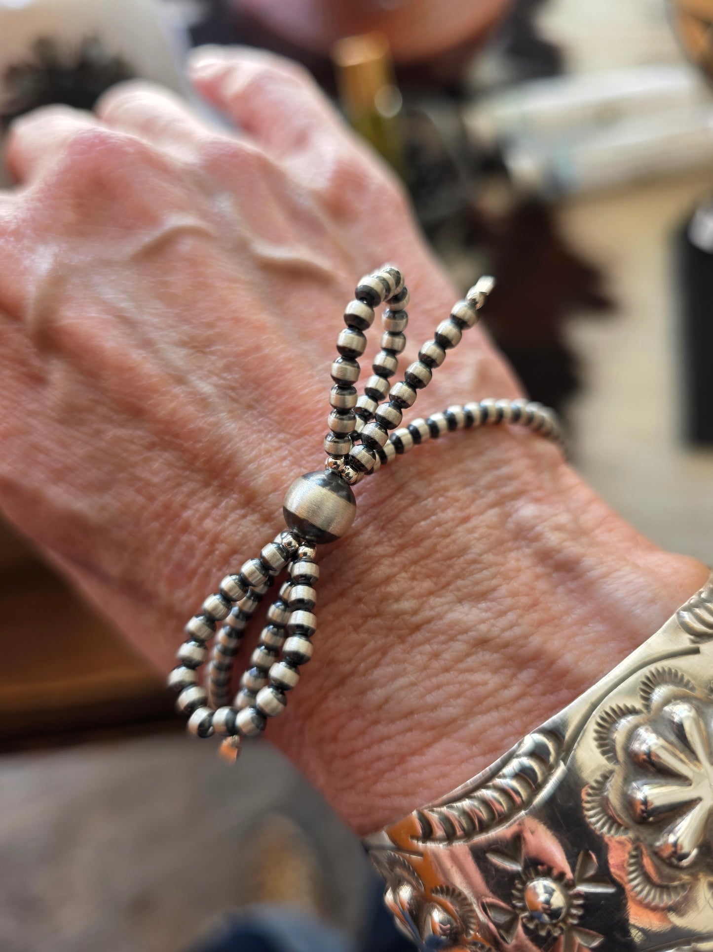 Petite Sterling Silver Bowtie Bling Bracelet