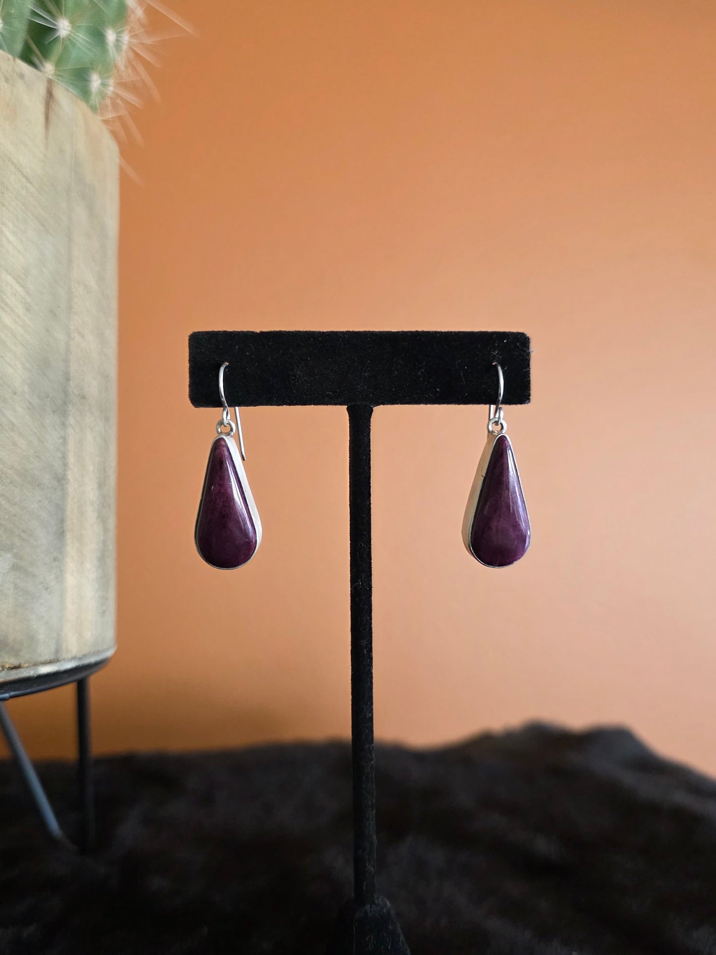 Purple Spiny Cluster Squash Necklace Set