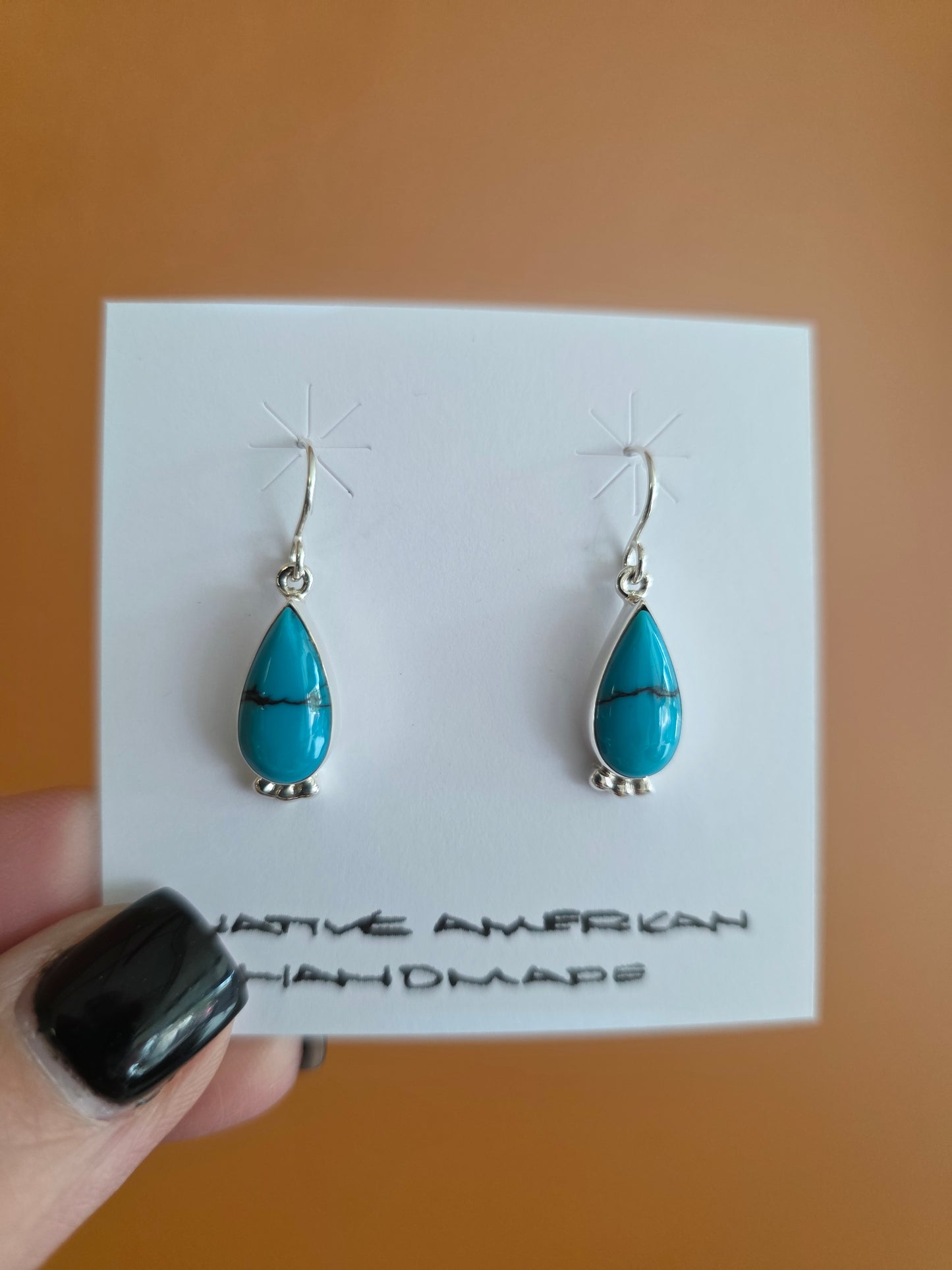 Elsie Armstrong Petite Turquoise Teardrop Earrings