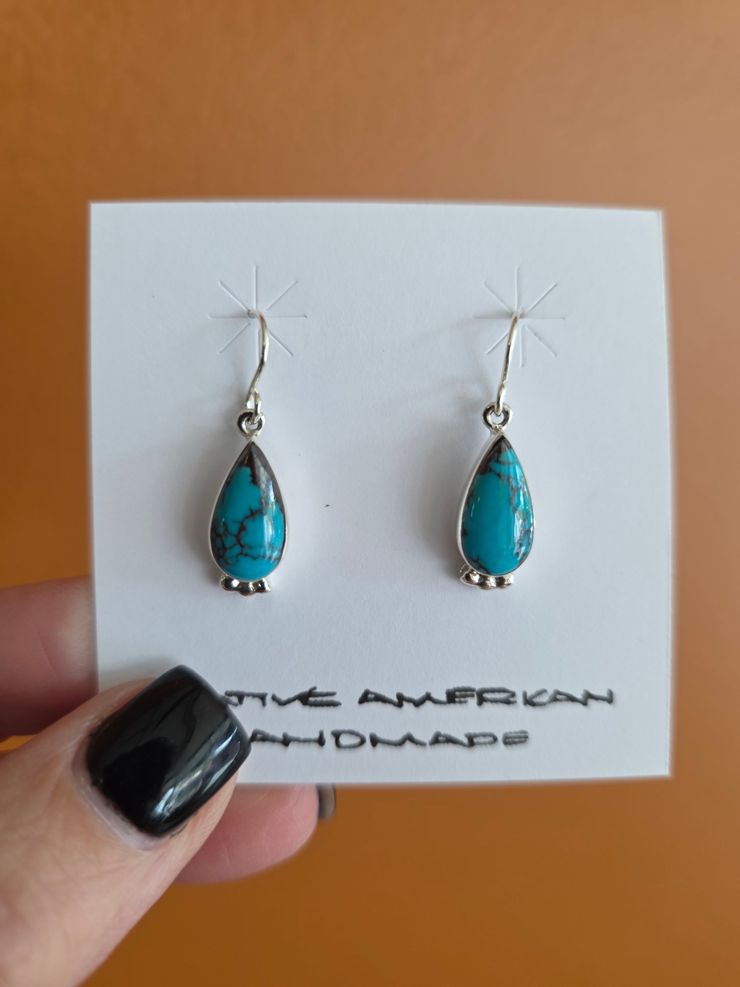Elsie Armstrong Petite Turquoise Teardrop Earrings