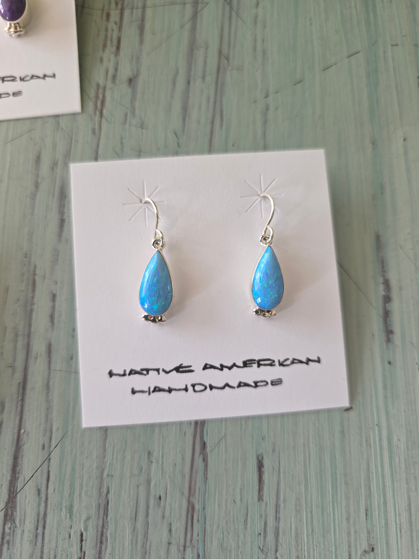 Elsie Armstrong Petite Teardrop Earrings (Assorted Stones)