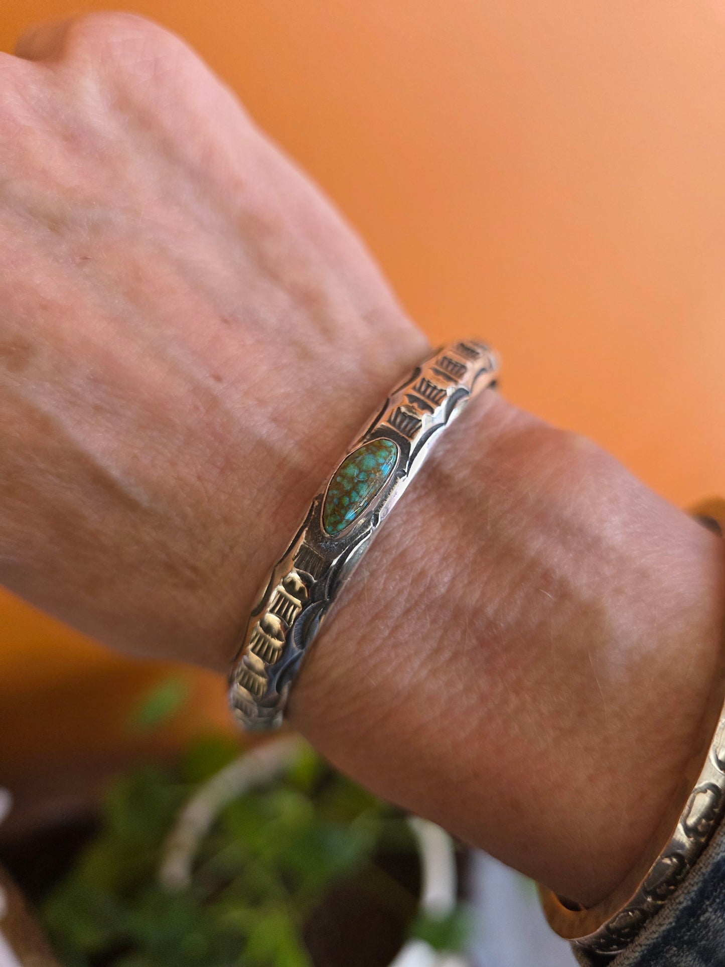 Roland Dixson Red Mountain Turquoise Cuff