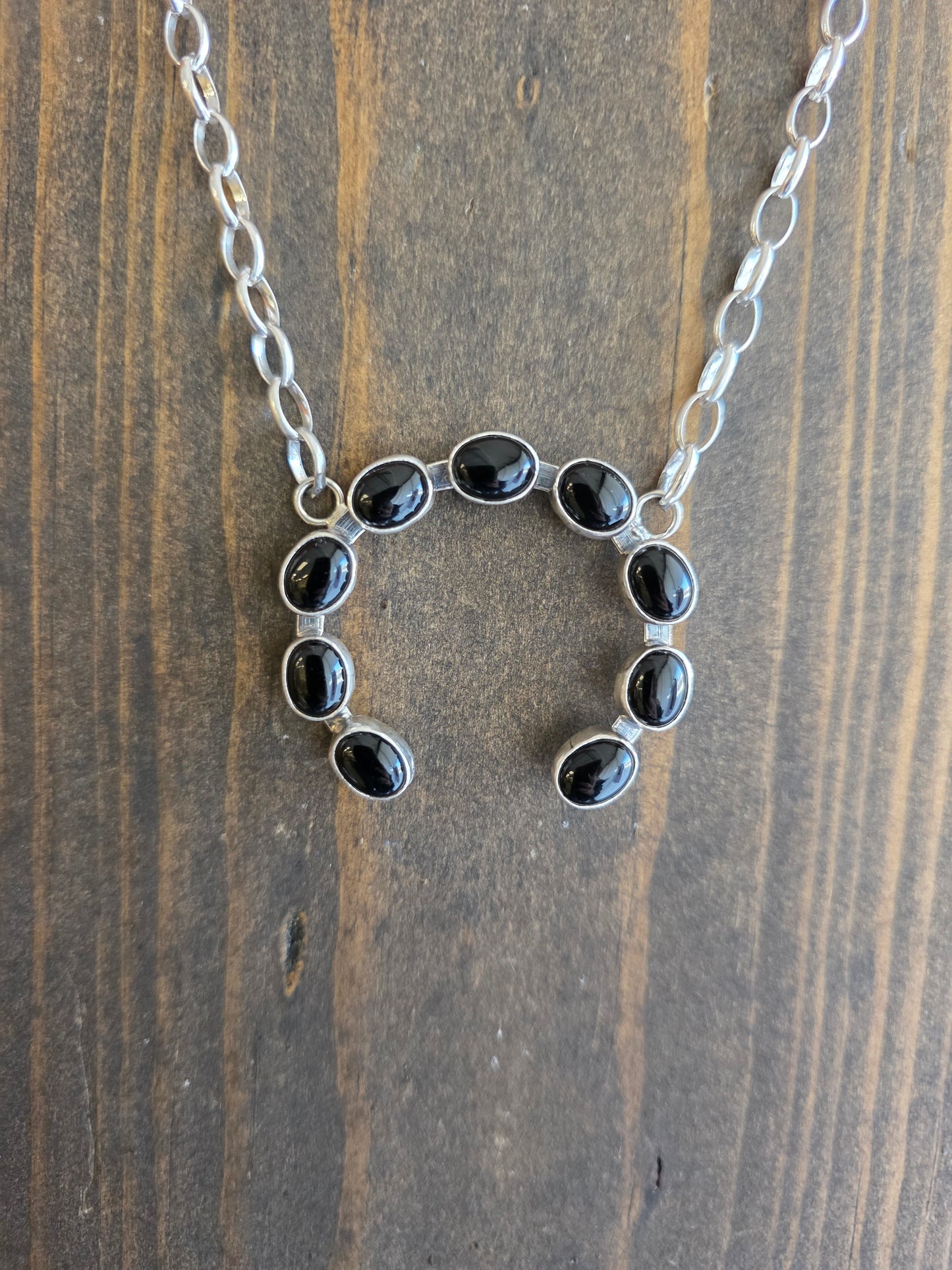 9-Stone Black Onyx Naja Necklace