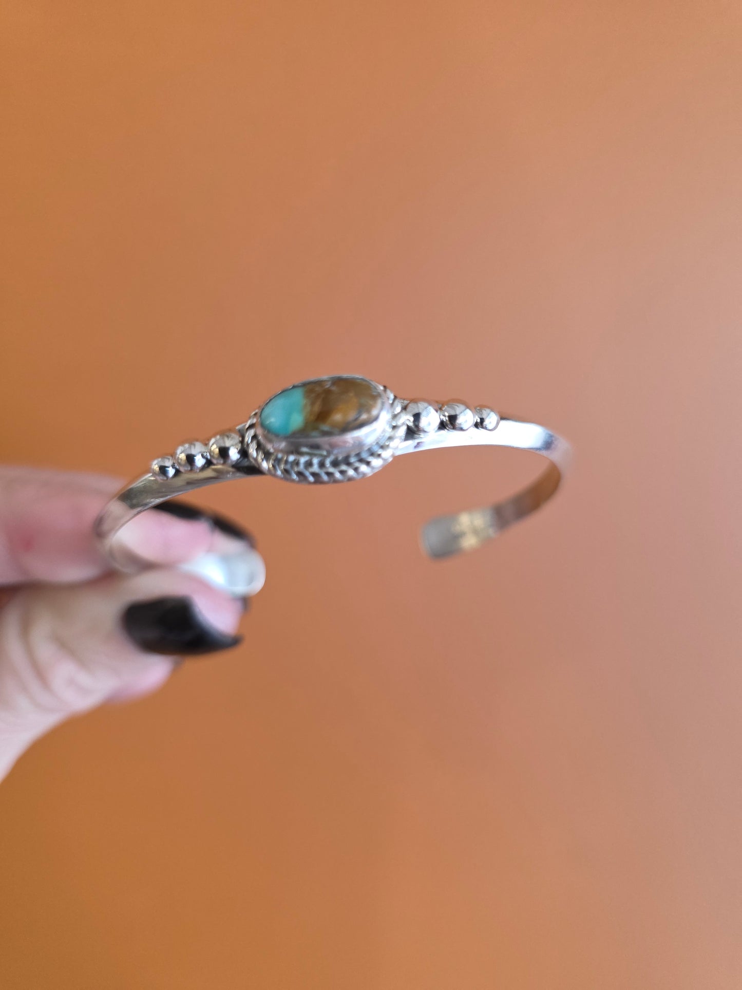 Benally Kingman Turquoise Cuff Bracelet