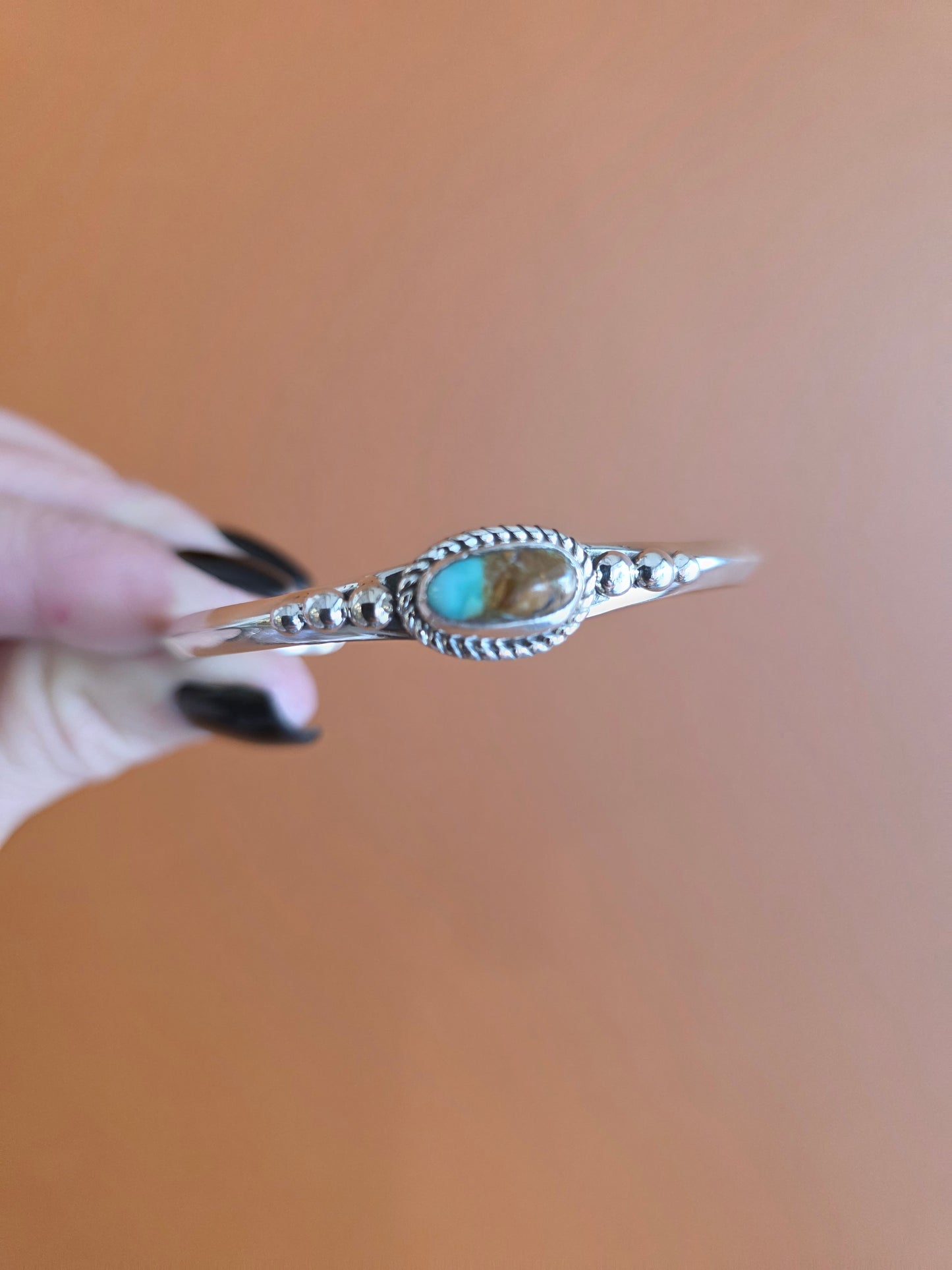 Benally Kingman Turquoise Cuff Bracelet