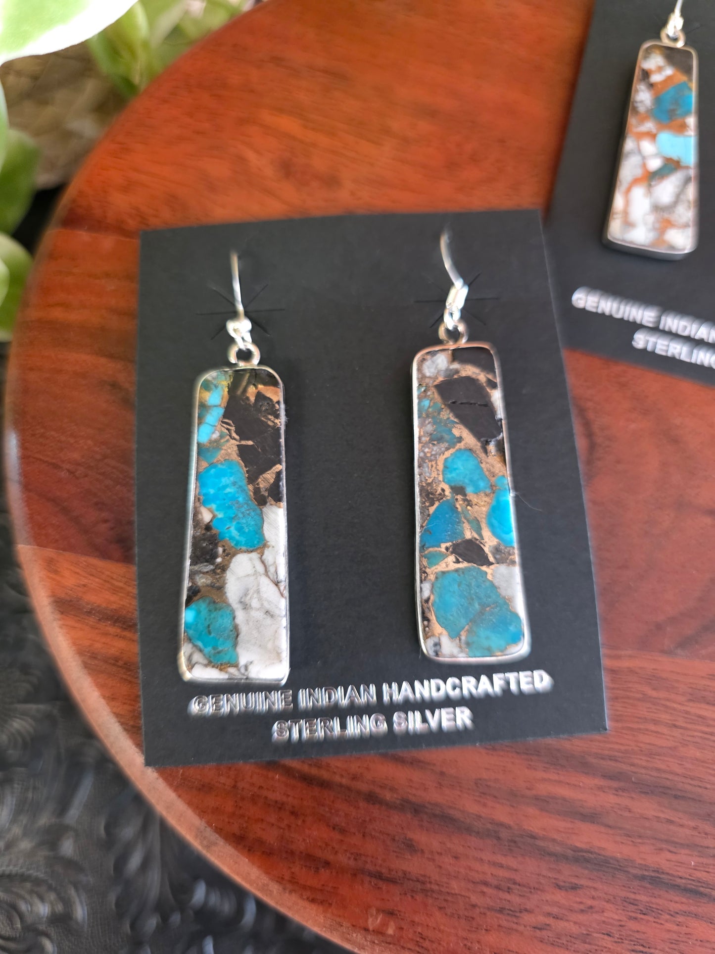 Santo Domingo Mosaic Turquoise Sterling Silver Slabs