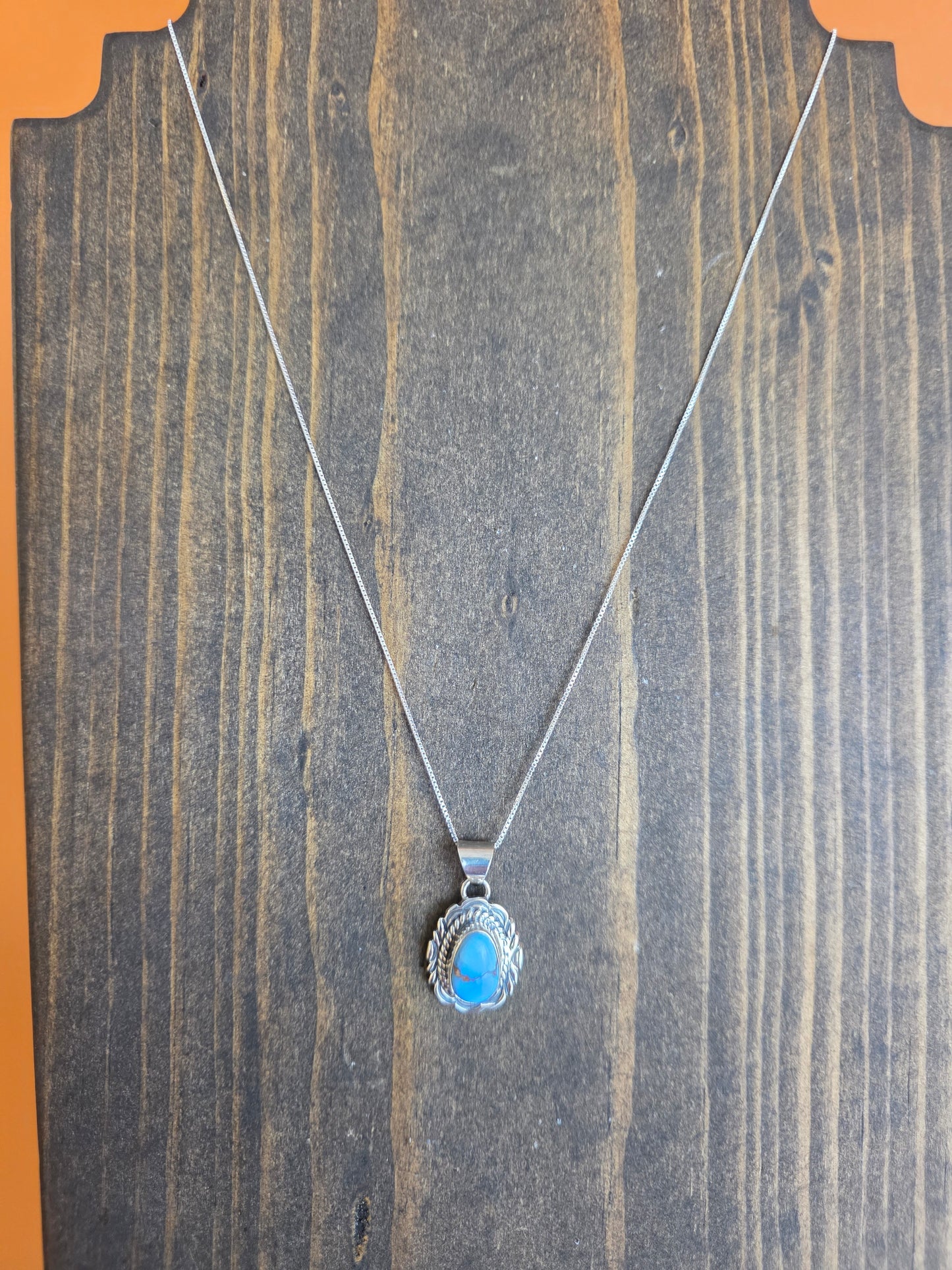 Victor Chee Golden Hills Turquoise Pendant Necklace