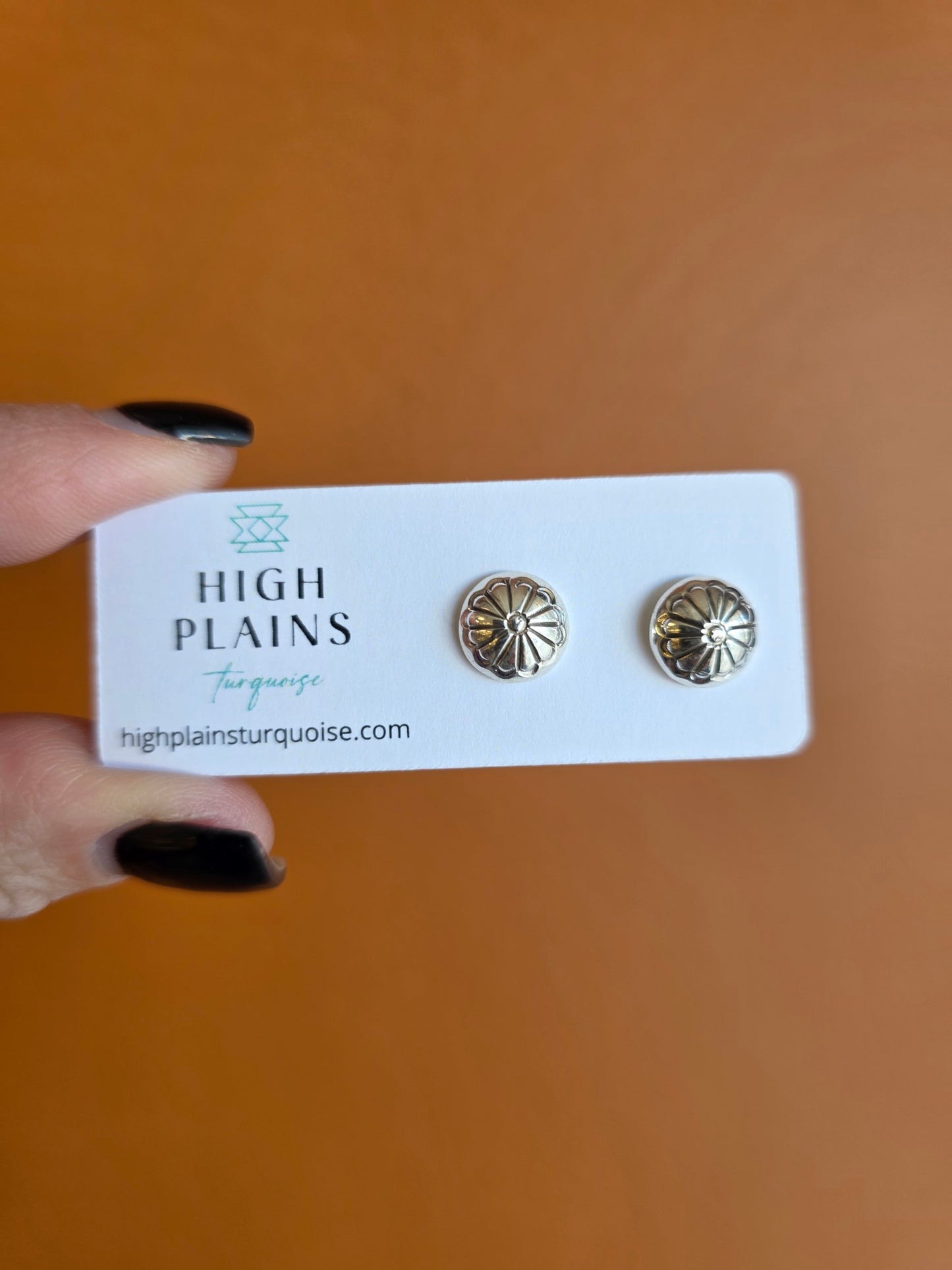 10mm Handmade Sterling Silver Half Round Earrings