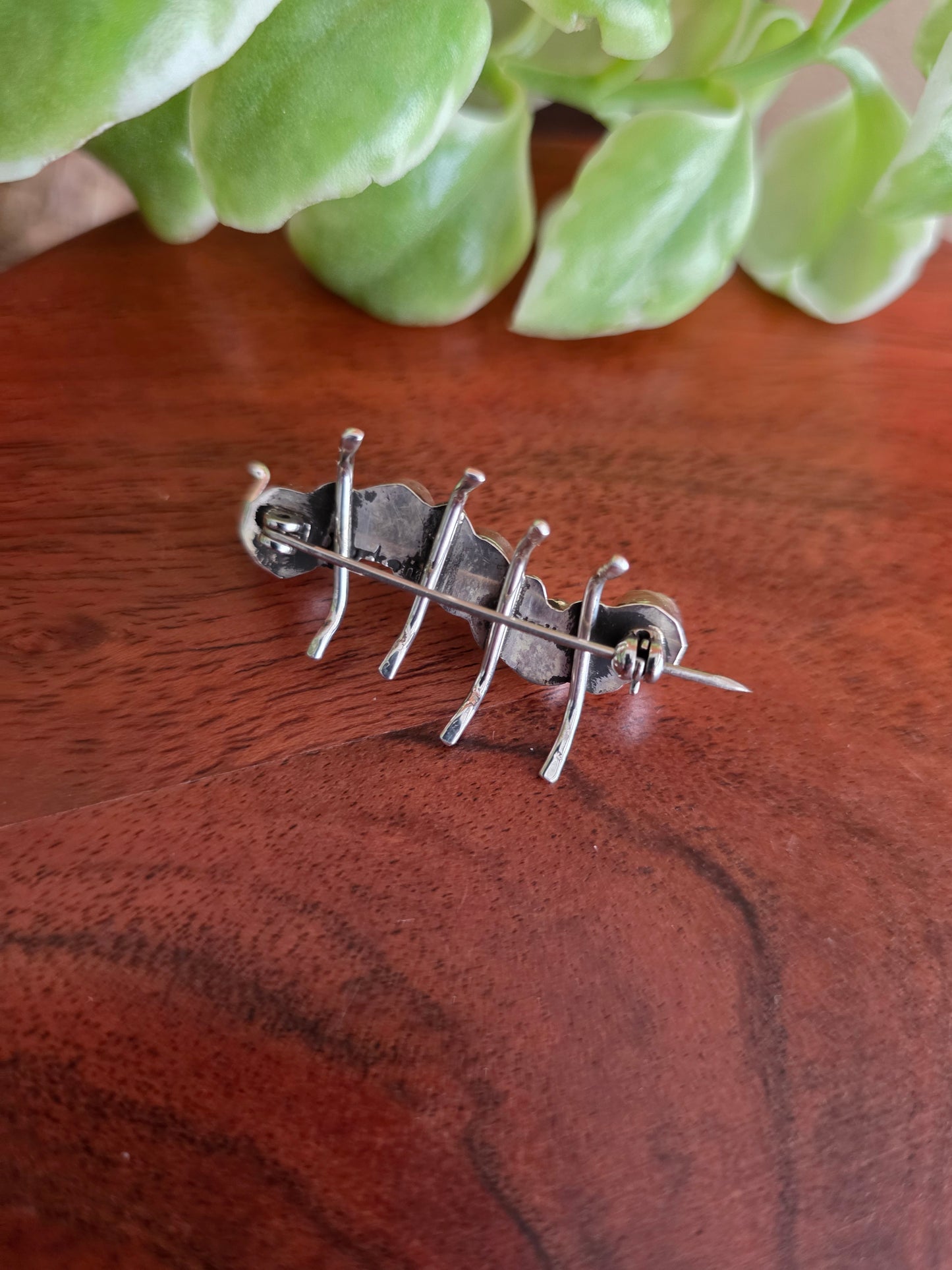 Navajo Handmade Multi-Stone Caterpillar Pins