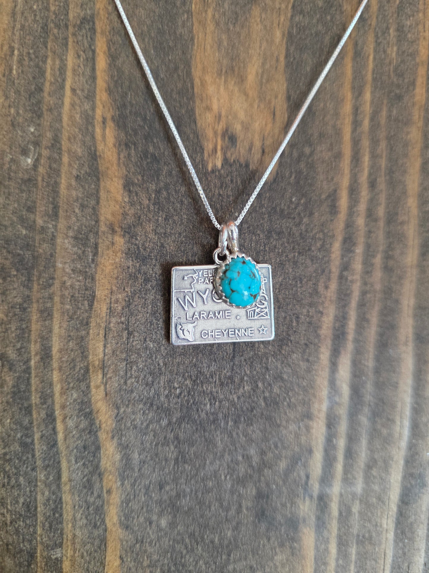 Wyoming Turquoise Charm Necklace