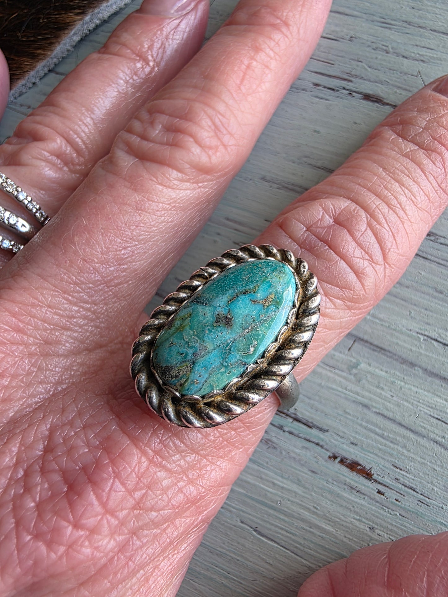 Turquoise Mountain Drifter Ring
