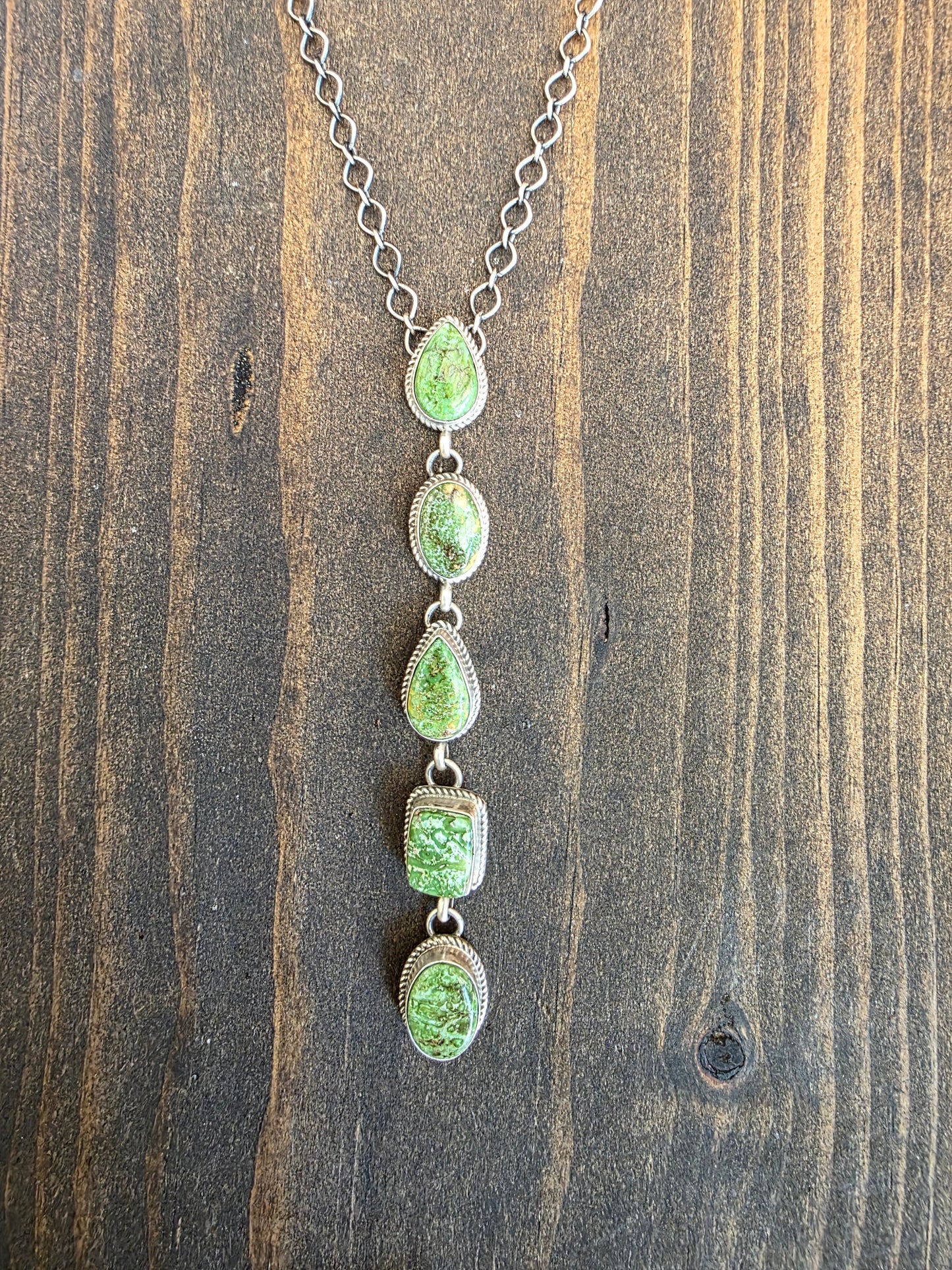 Five Stone Sonoran Gold Turquoise Cascade Necklace
