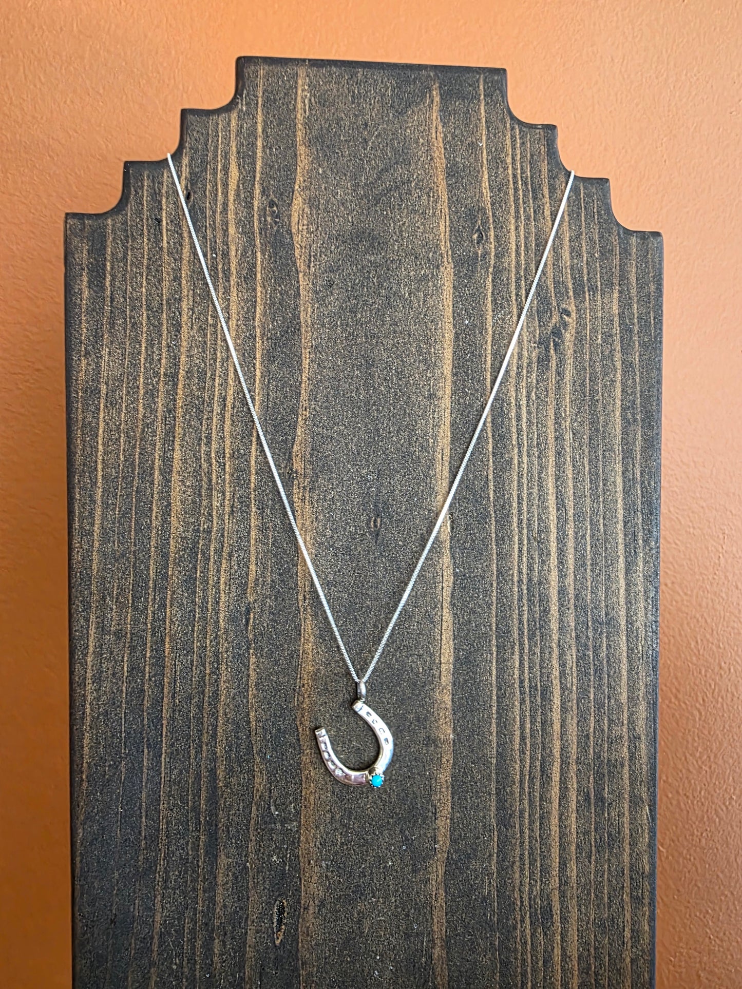 Lucky Horseshoe Pendant Necklace