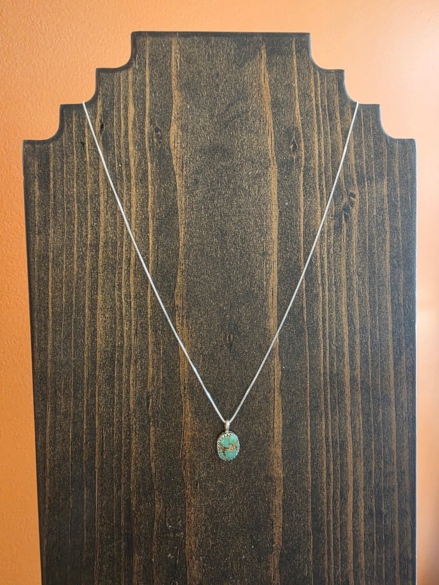 Dorothy Yazzie Turquoise Pendant Necklace
