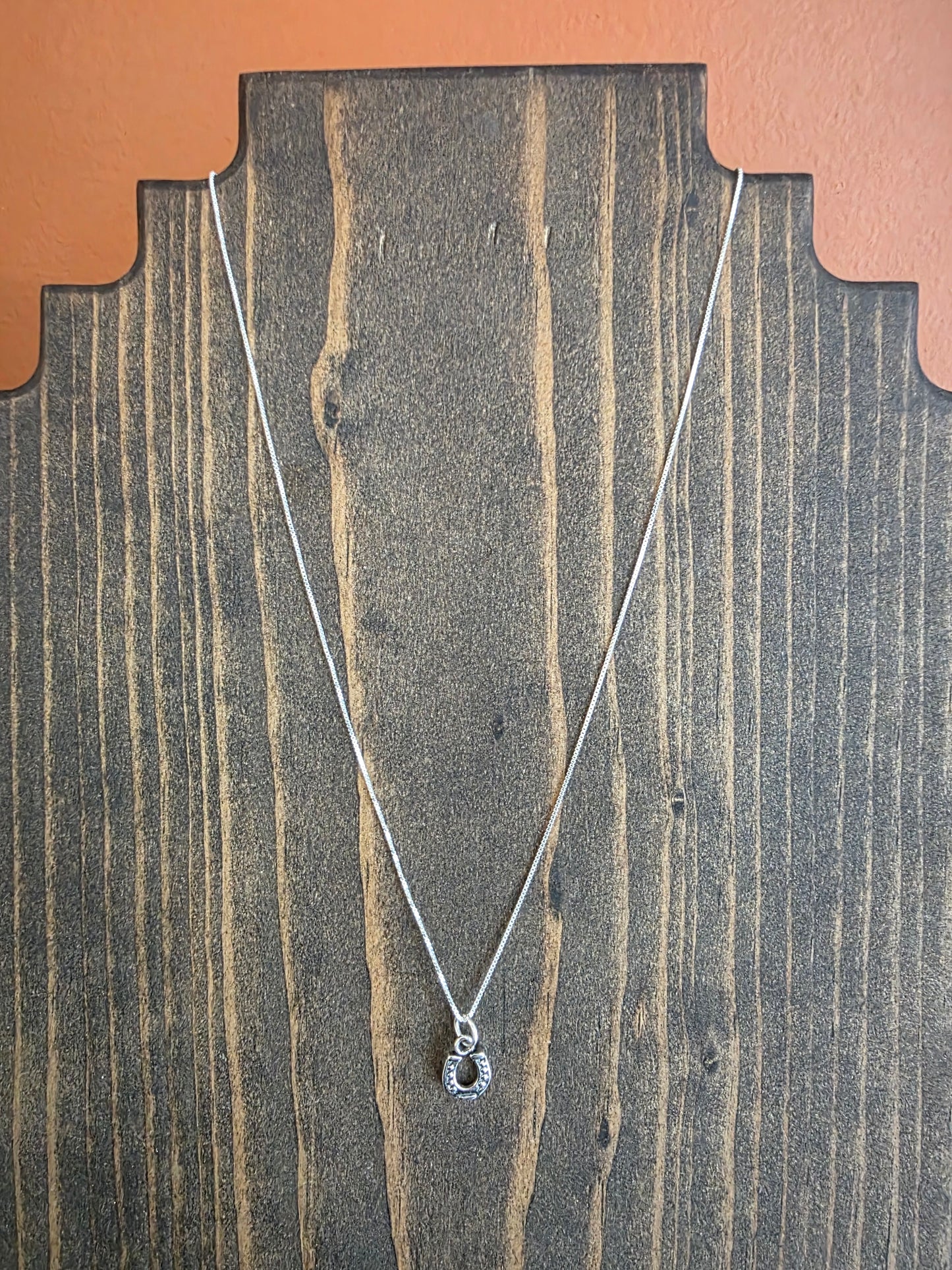 Petite Sterling Silver Horseshoe Necklace