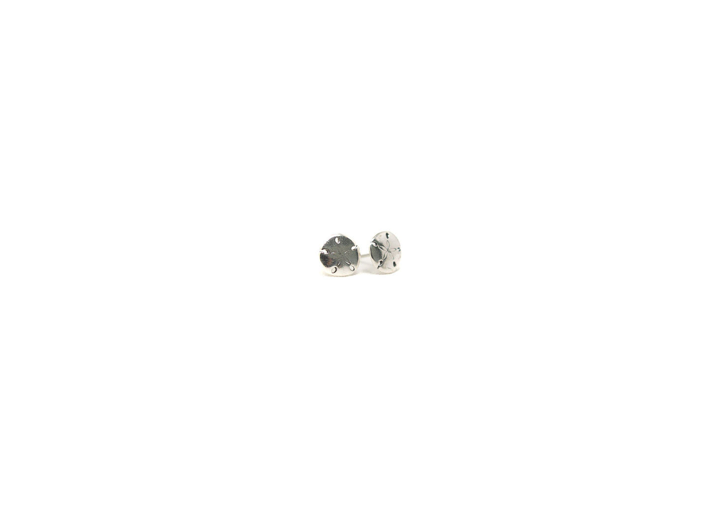 Sterling Silver Sand Dollar Earrings