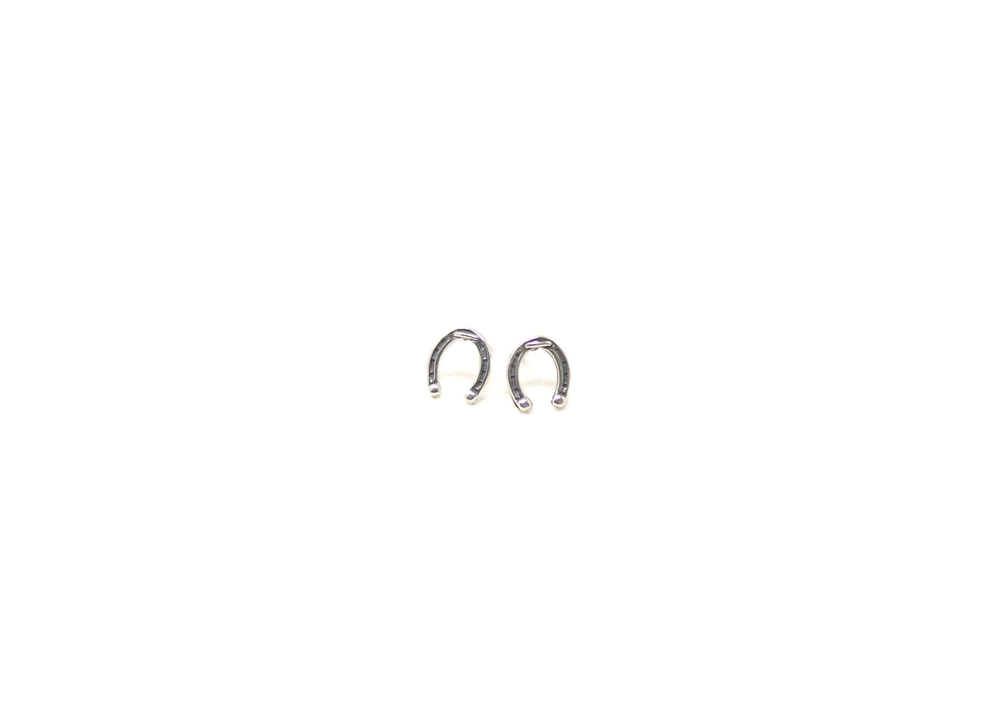 Sterling Silver Horseshoe Earrings