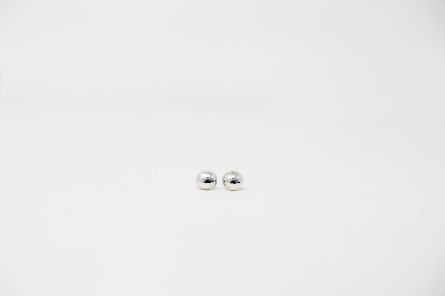 10mm Sterling Silver Half Round Earrings