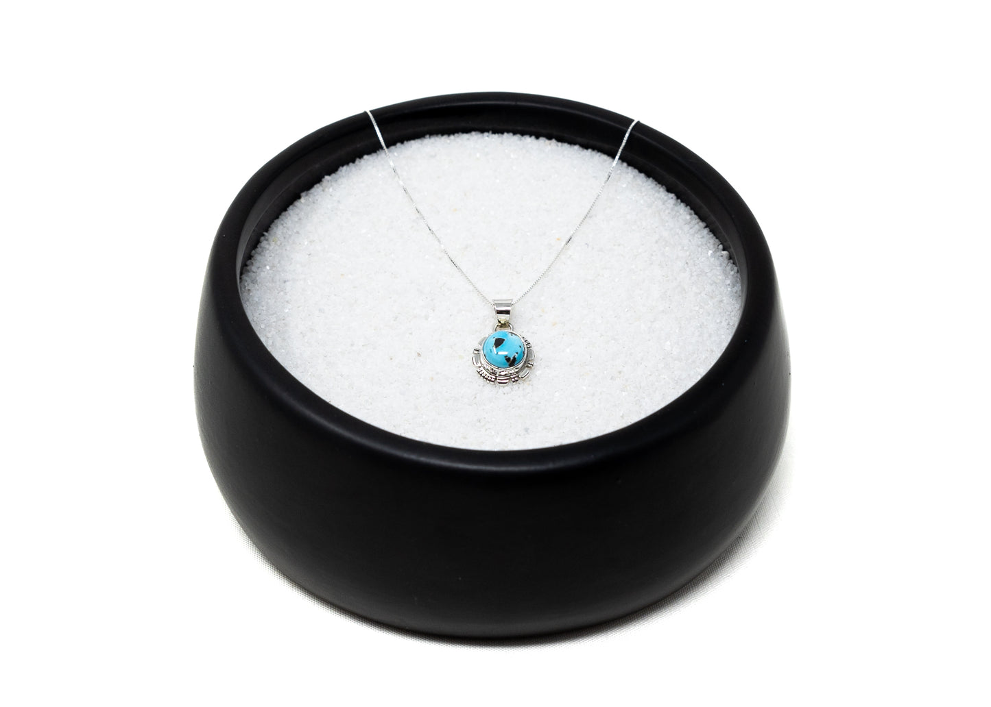 Round Stone Morenci Turquoise Necklace