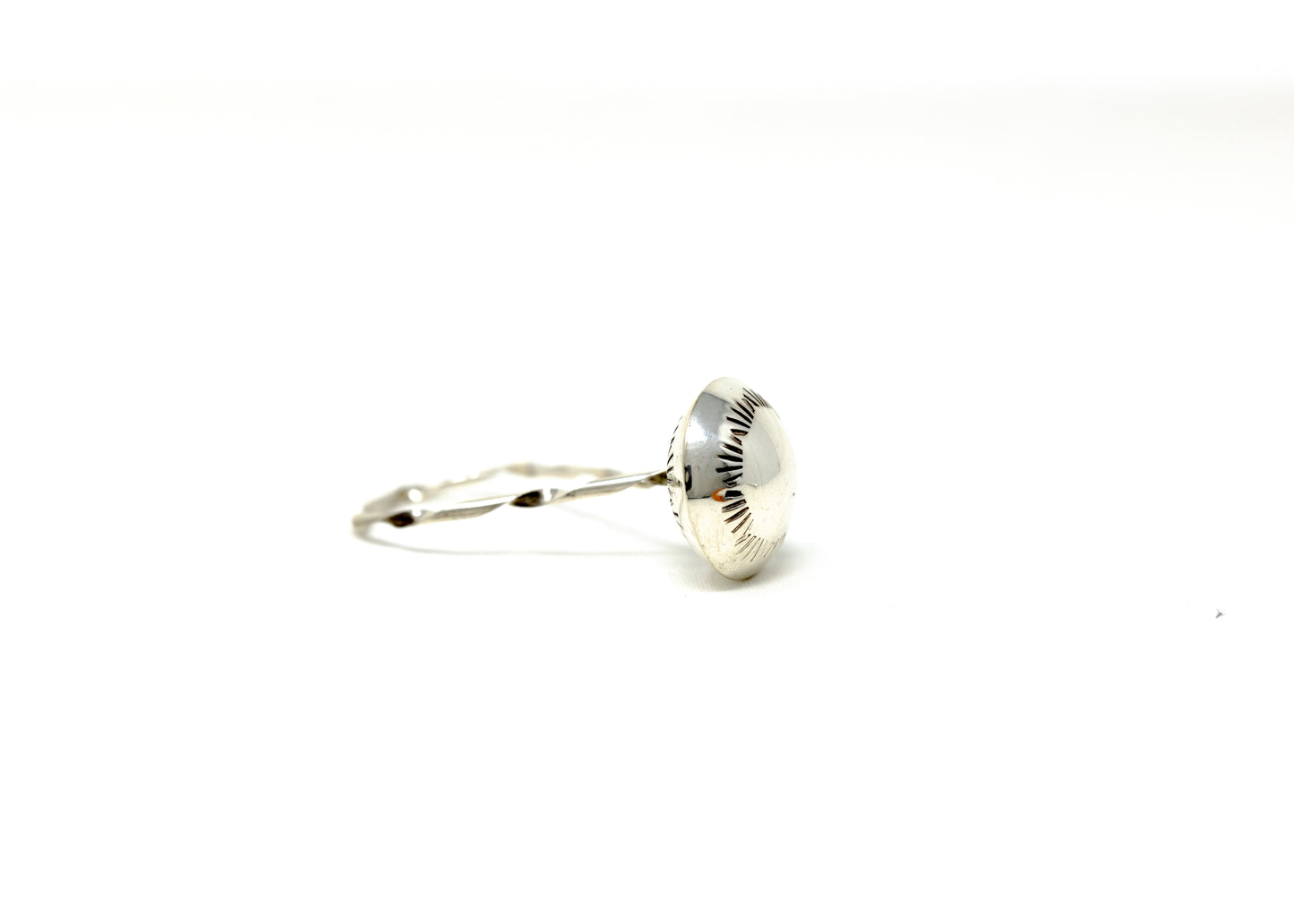 Stamped Sterling Silver Baby Rattle