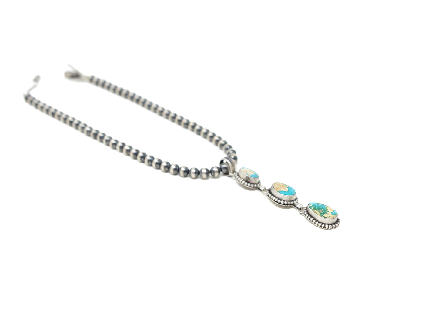 Sonoran Mountain Turquoise Triple Stone Pendant