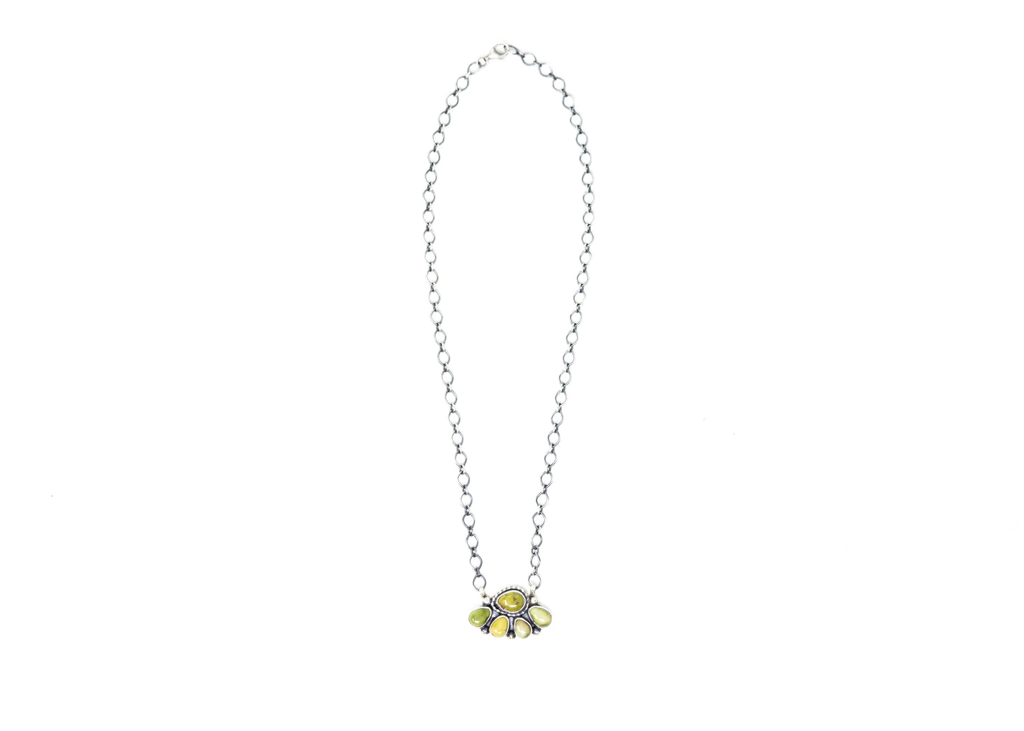 Sonoran Gold Turquoise Half Cluster Necklace