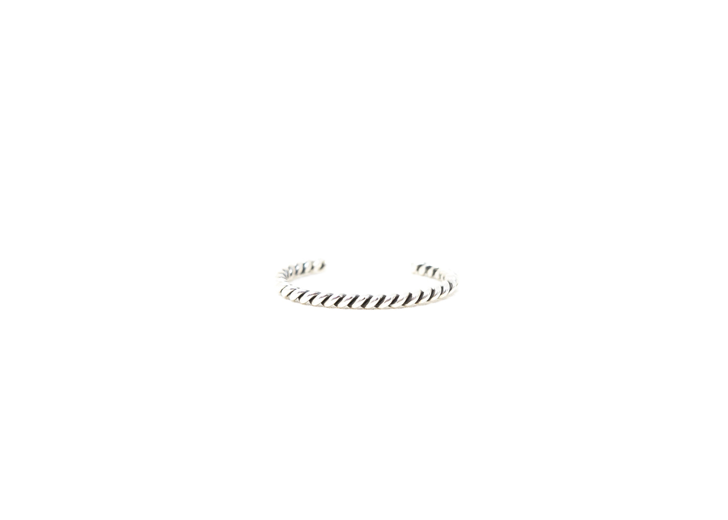 Sterling Silver Round Twist Wire Baby Cuff