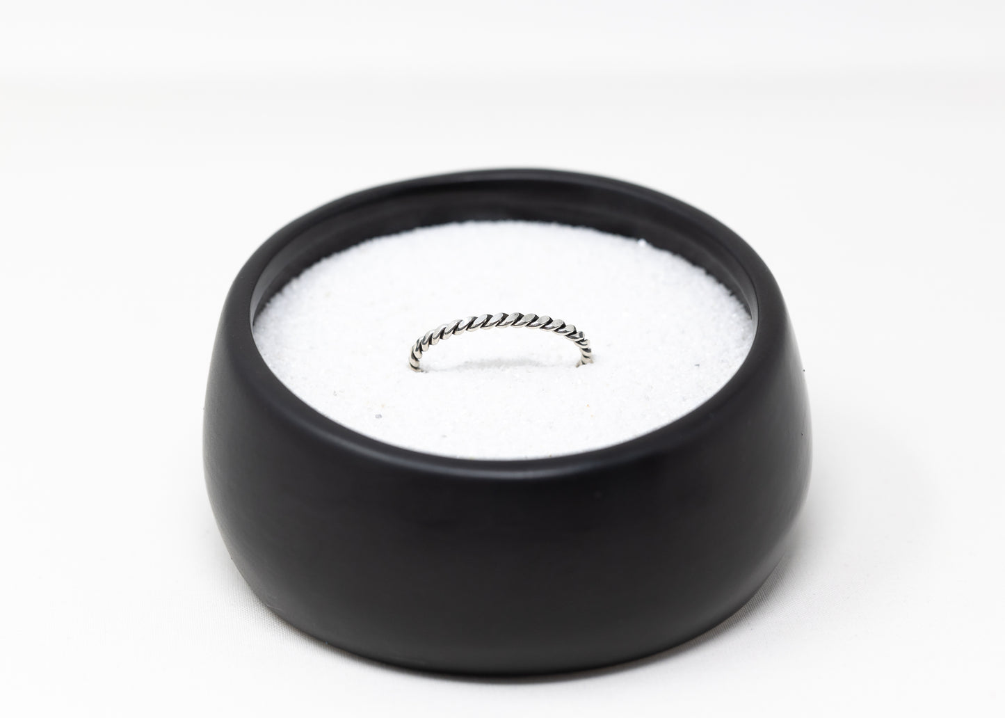 Sterling Silver Flat Twist Wire Cuff Bracelet