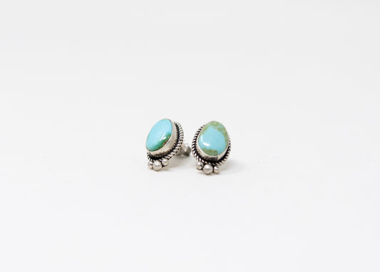 Sonoran Gold Turquoise Triple Dot Earrings