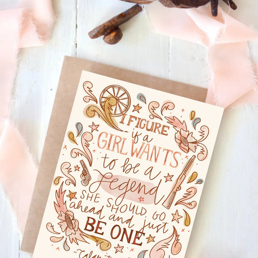 Legendary Cowgirl Card